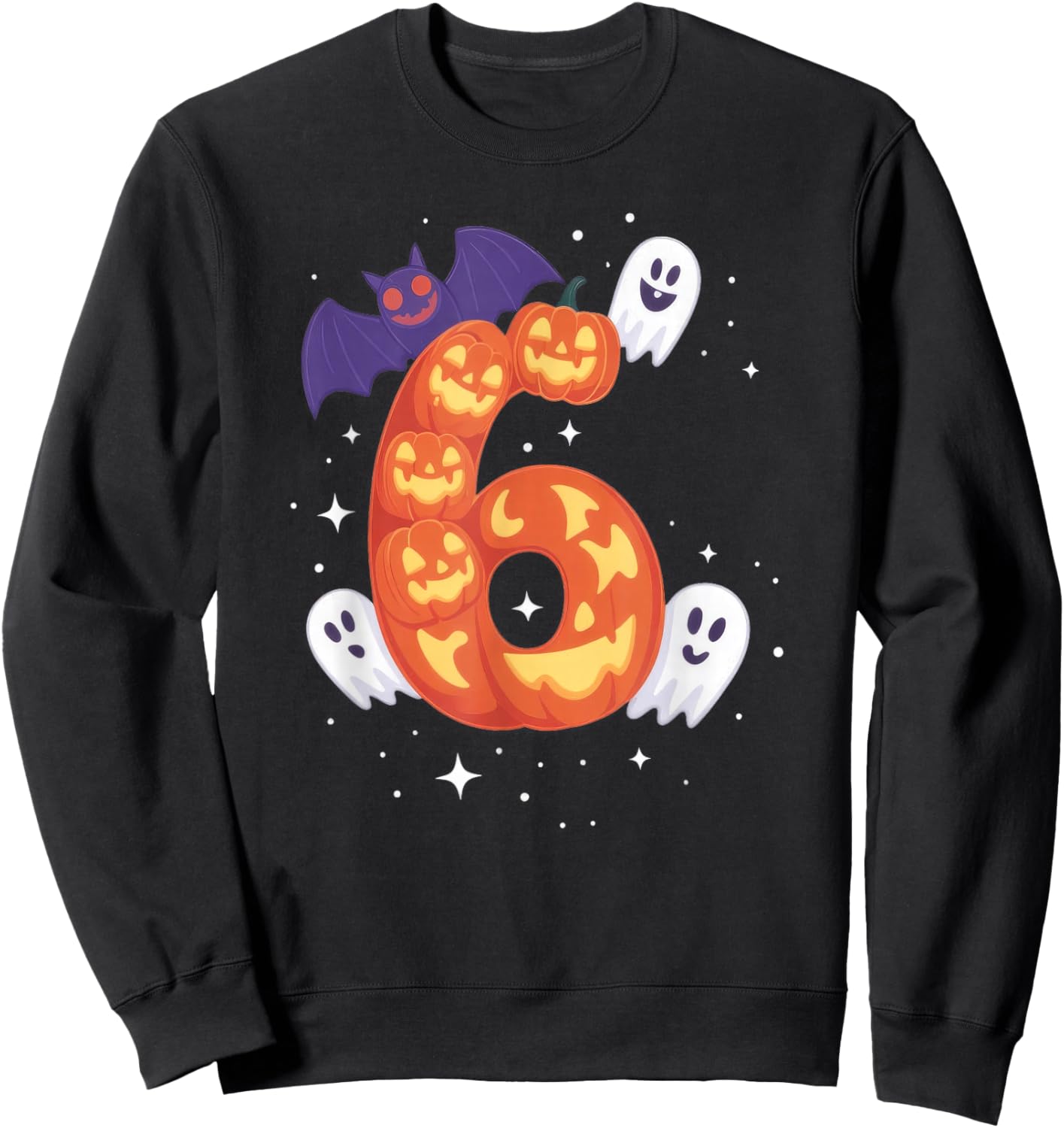 Couple Halloween Six Seven Meme 6 7 Sweatshirt - Sweatshirt | Black