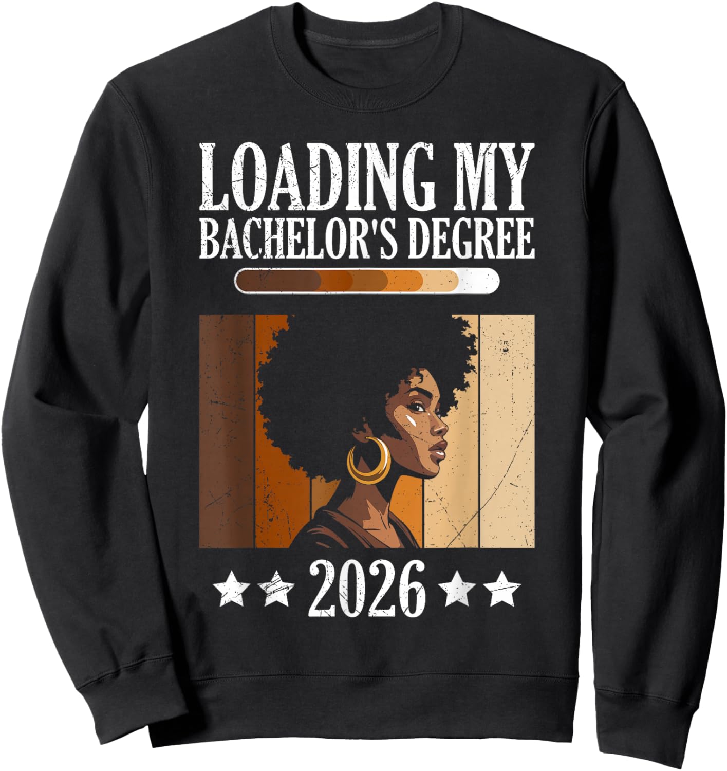 Bachelor's Loading My Bachelor's Degree Funny Bachelor's Sweatshirt - Sweatshirt | Black