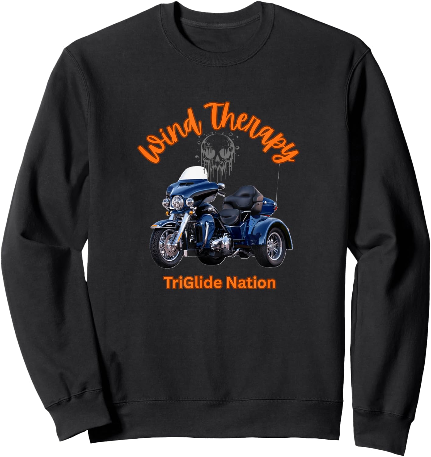 Motorcycle Clothing and Gifts. Ride The Wind. Sweatshirt - Sweatshirt | Black