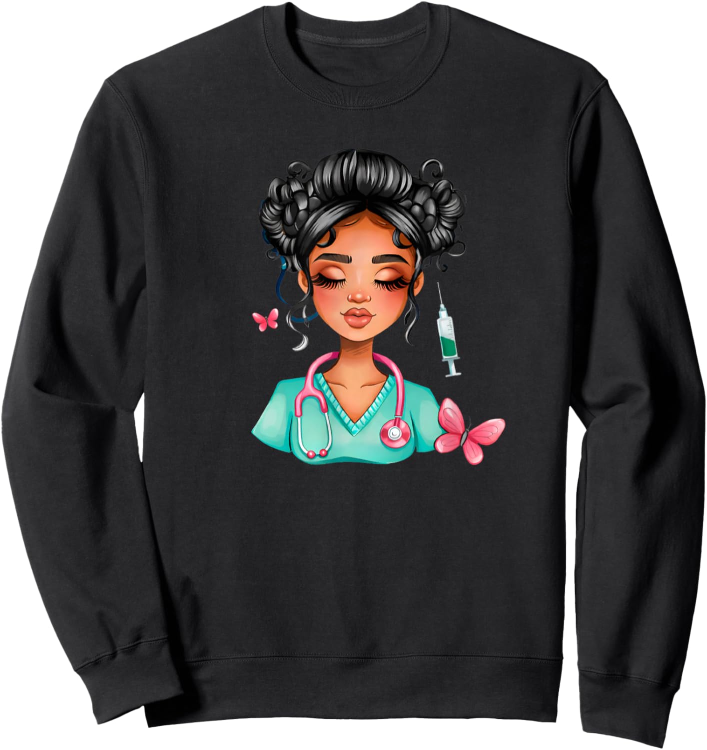 Nurse Life Black History International Women’s Day Queen Sweatshirt - Sweatshirt | Black