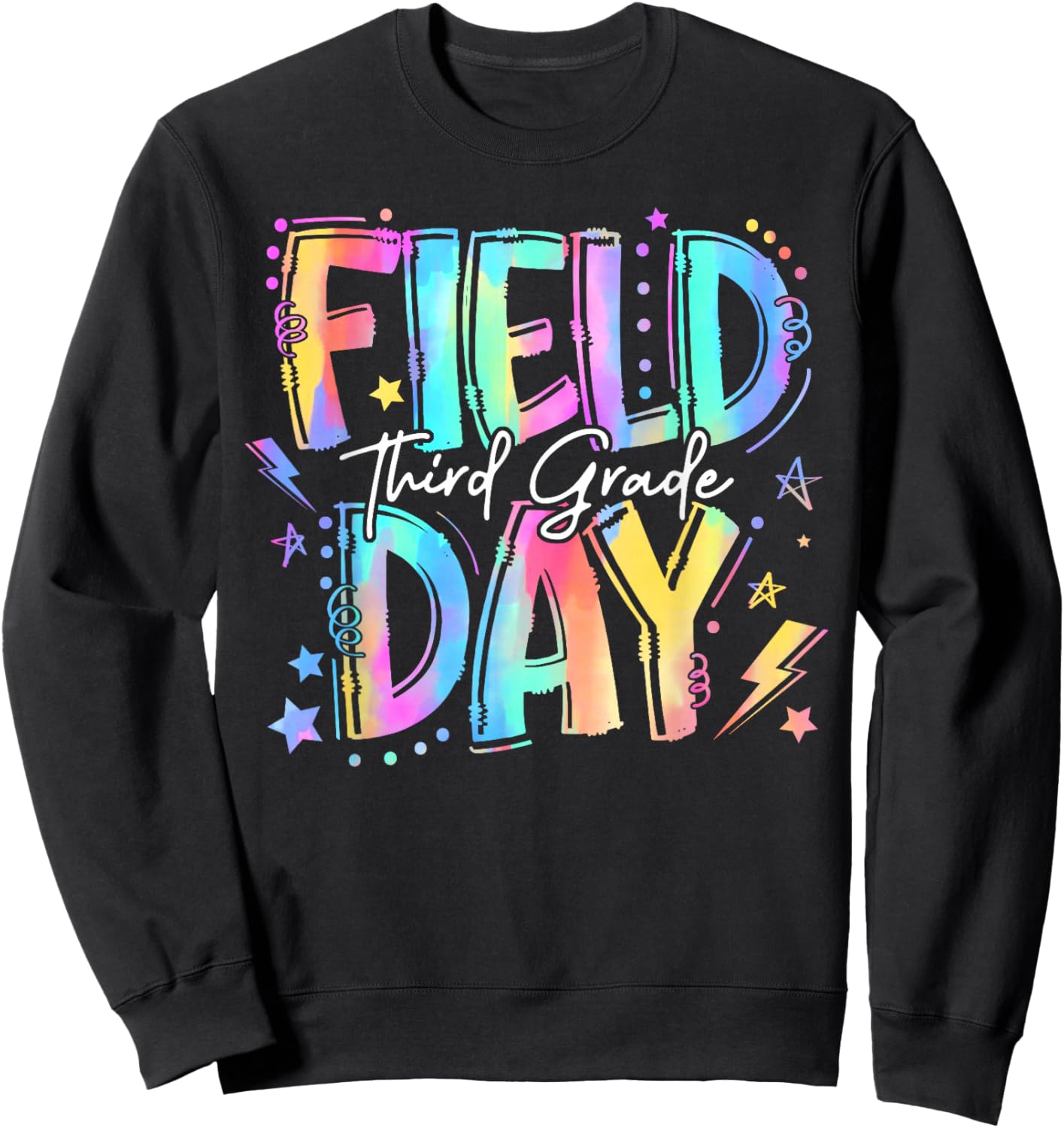 Field Day 2026 3rd Grade Field Day Fun Day Teacher Kids Sweatshirt - Sweatshirt | Black