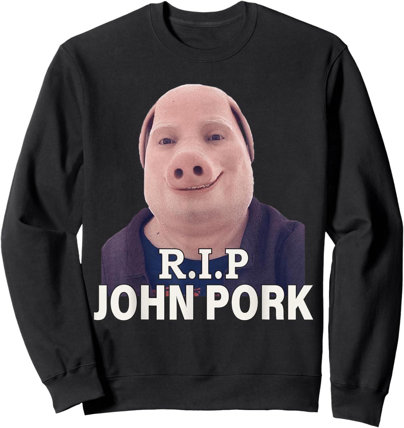 Funny Brainrot Meme Silly Sweatshirt - Sweatshirt | Black