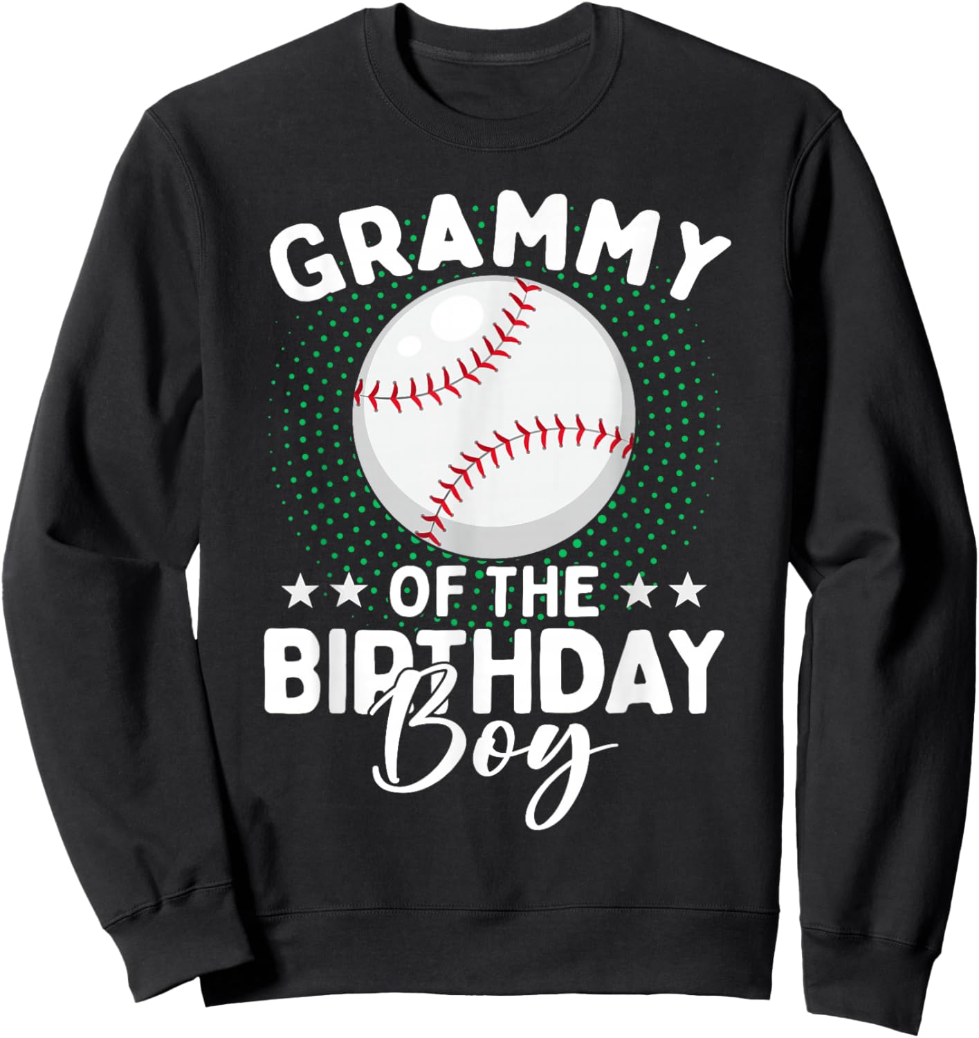 Grammy of The Birthday Boy Baseball Player Birthday Sweatshirt - Sweatshirt | Black