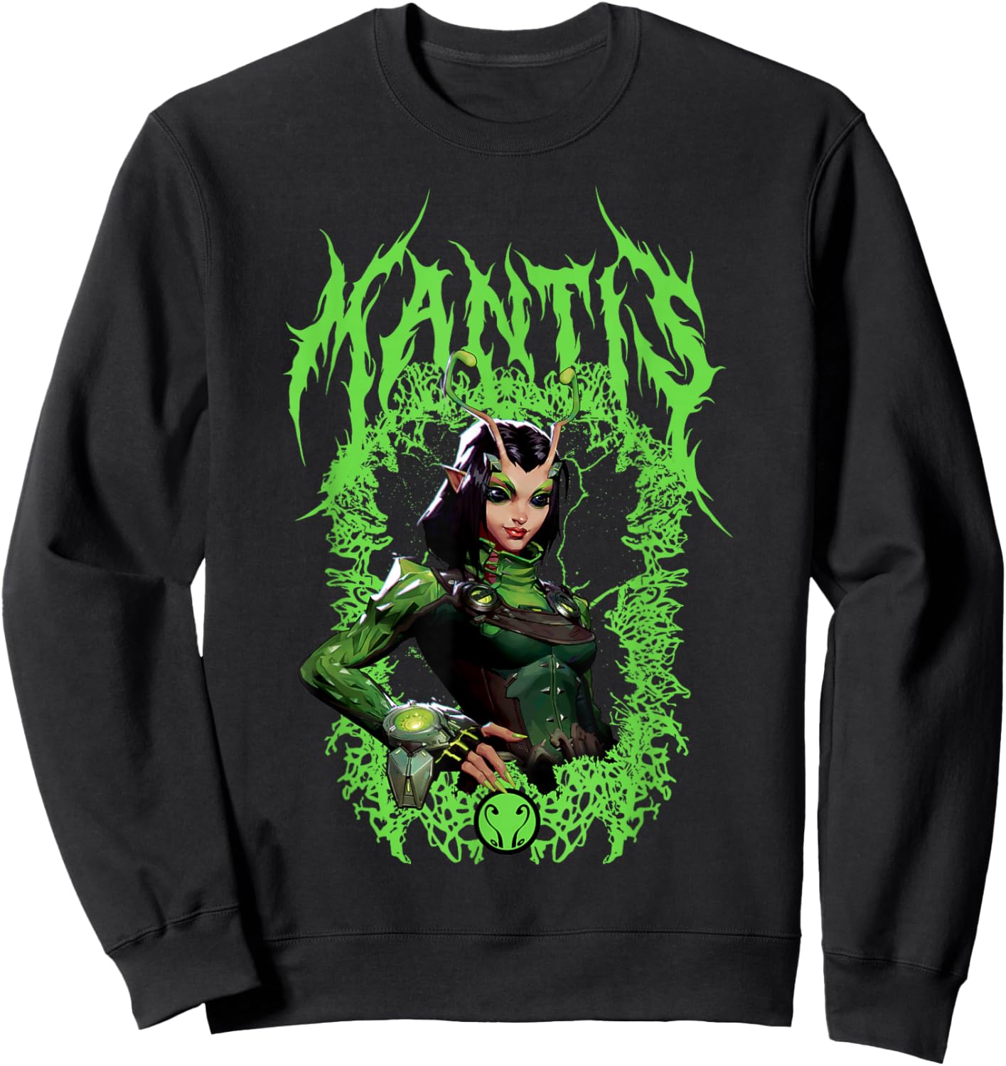 Marvel Rivals Mantis Green Creature Sweatshirt - Sweatshirt | Black