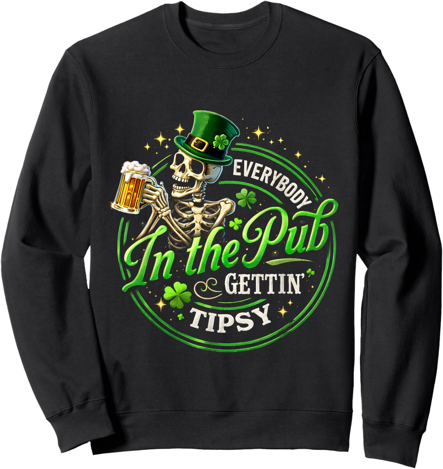 Patrick was A Saint Drinking Humor St. Patrick's Day Beer Sweatshirt - Sweatshirt | Black