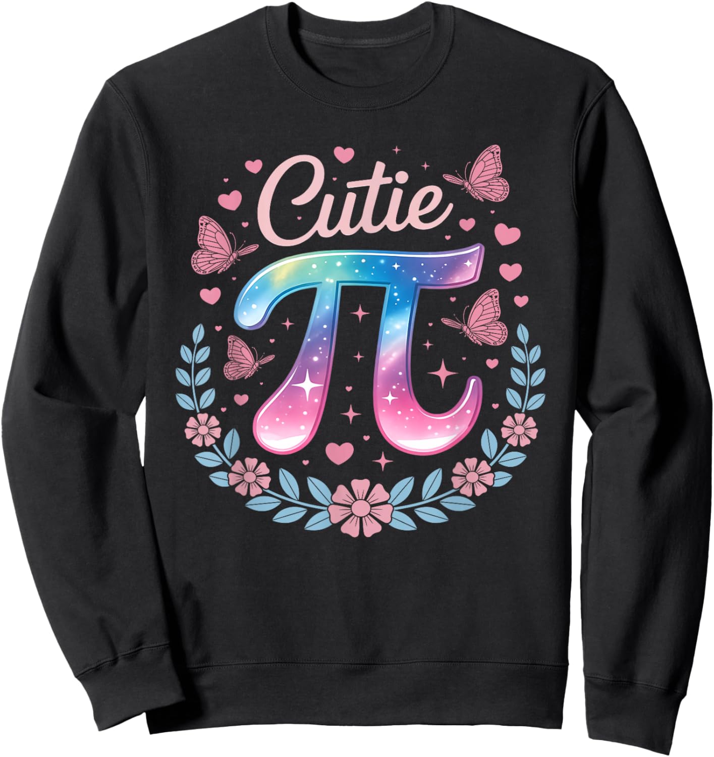 Cutie Pi Day Women Kids Men Toddler Math Teacher Student Kid Sweatshirt - Sweatshirt | Black