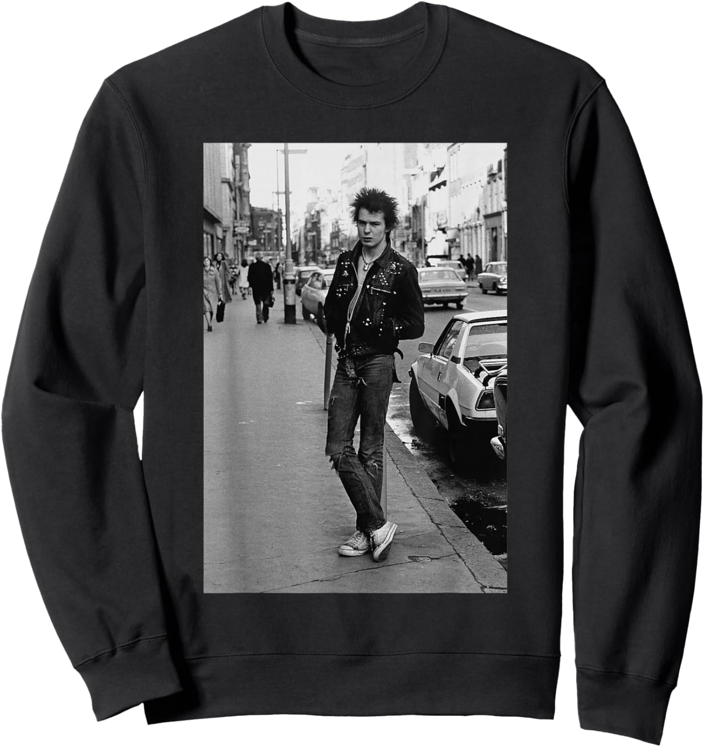 Sex Pistols Sid Vicious Punk Bass Legend 1977 Sweatshirt - Sweatshirt | Black