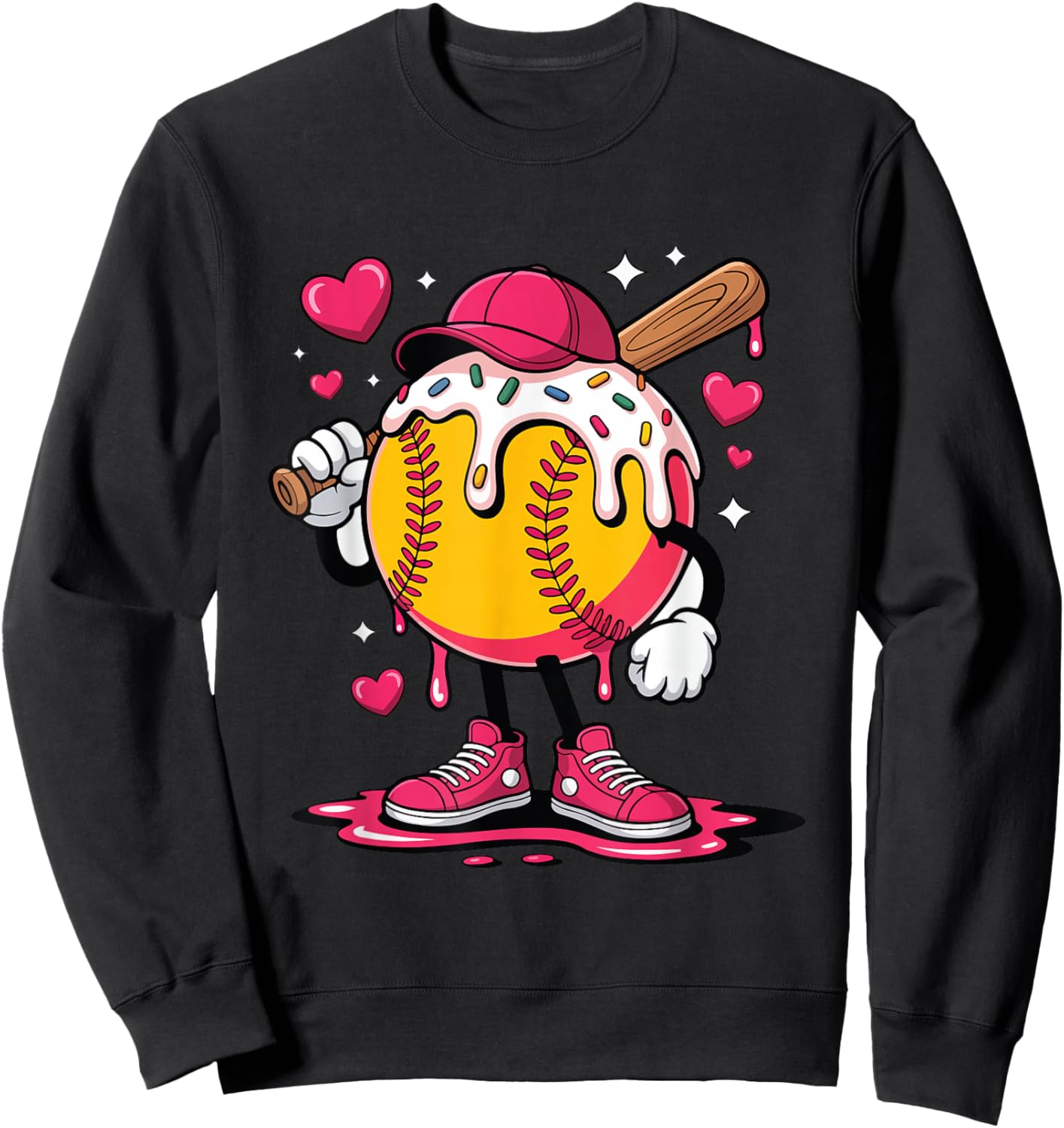 Youth Boy Girl Valentine Sweatshirt - Sweatshirt | Black