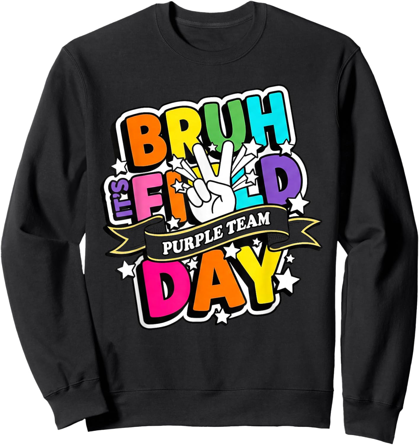 Purple Team Field Day Sweatshirt - Sweatshirt | Black