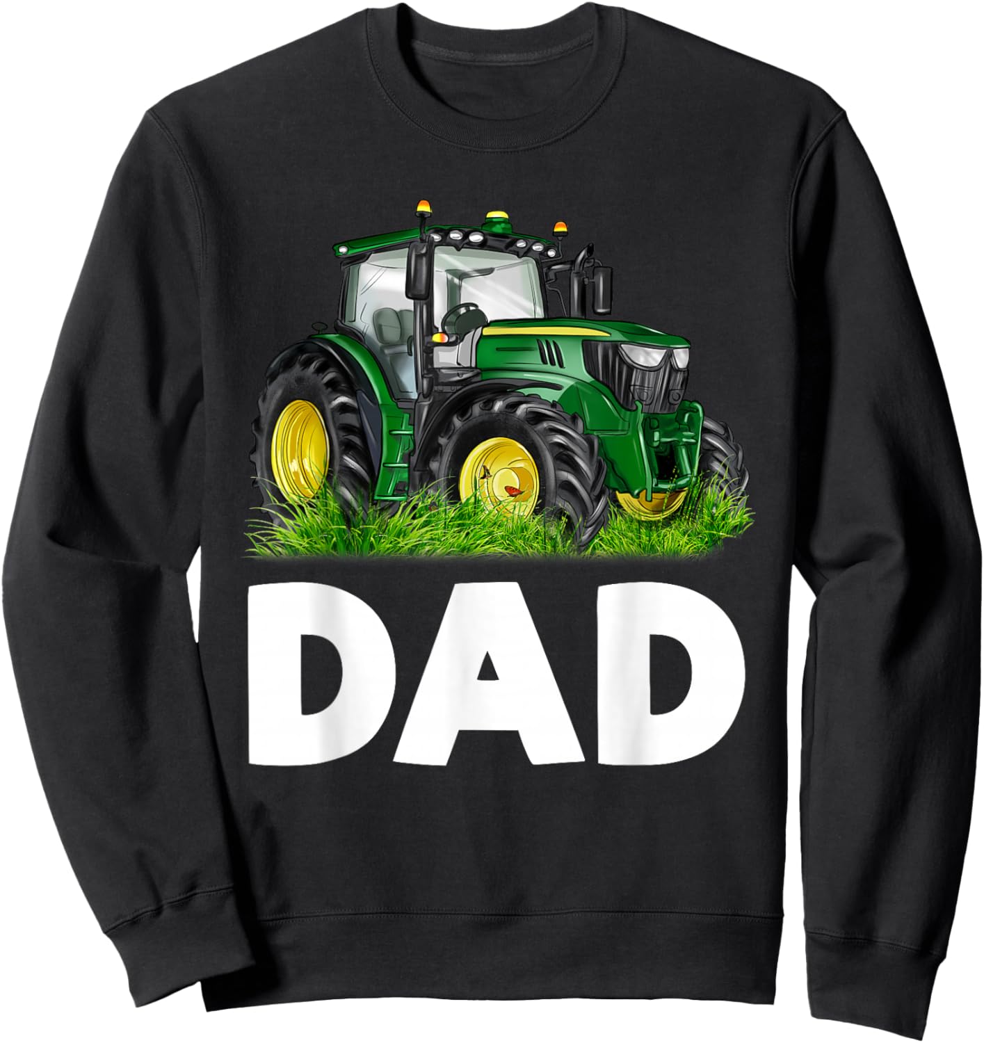 Dad It's My Birthday Tractor Family Group Matching Sweatshirt - Sweatshirt | Black