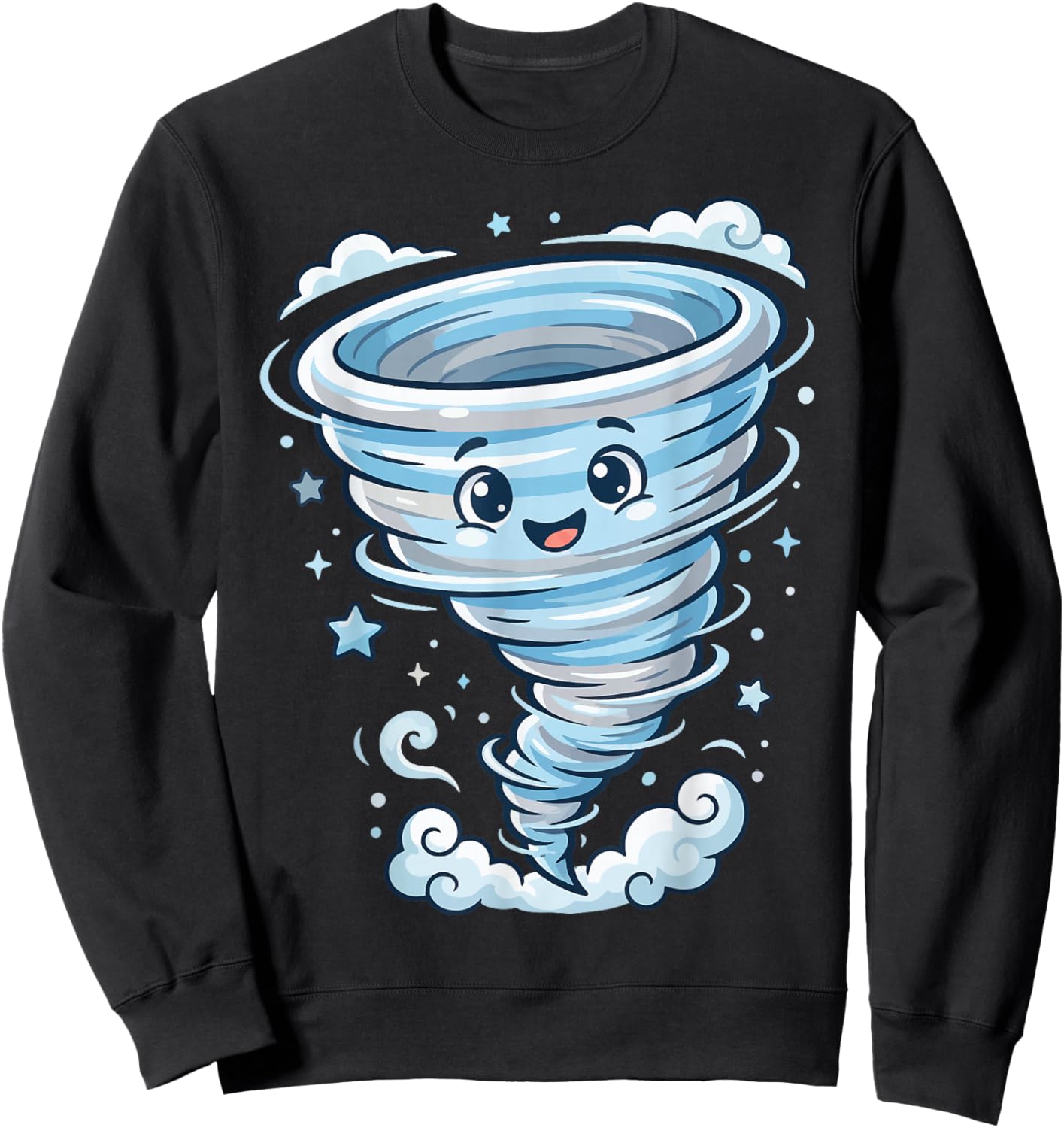 Cartoon Tornado Weather Sweatshirt - Sweatshirt | Black