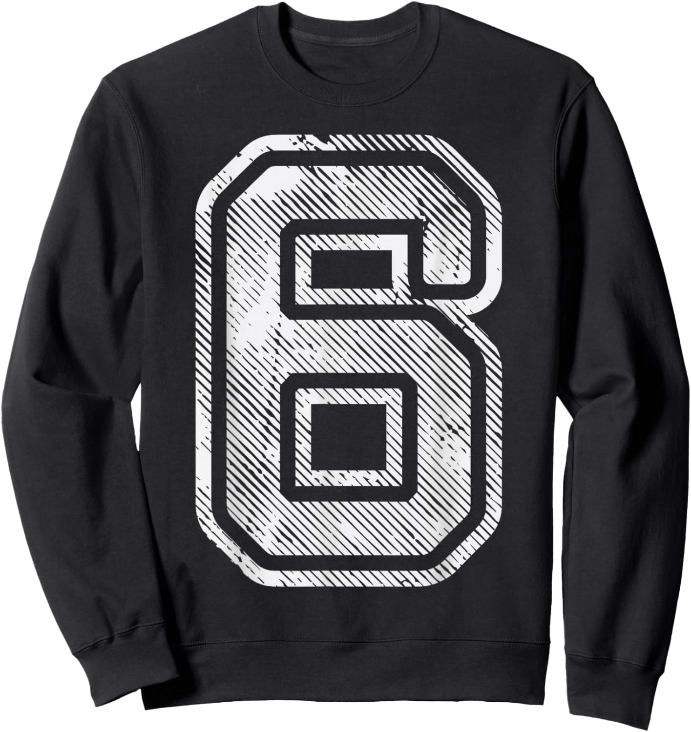 Number 6 Funny Matching 67 Meme Halloween 6th Birthday Kids Sweatshirt - Sweatshirt | Black