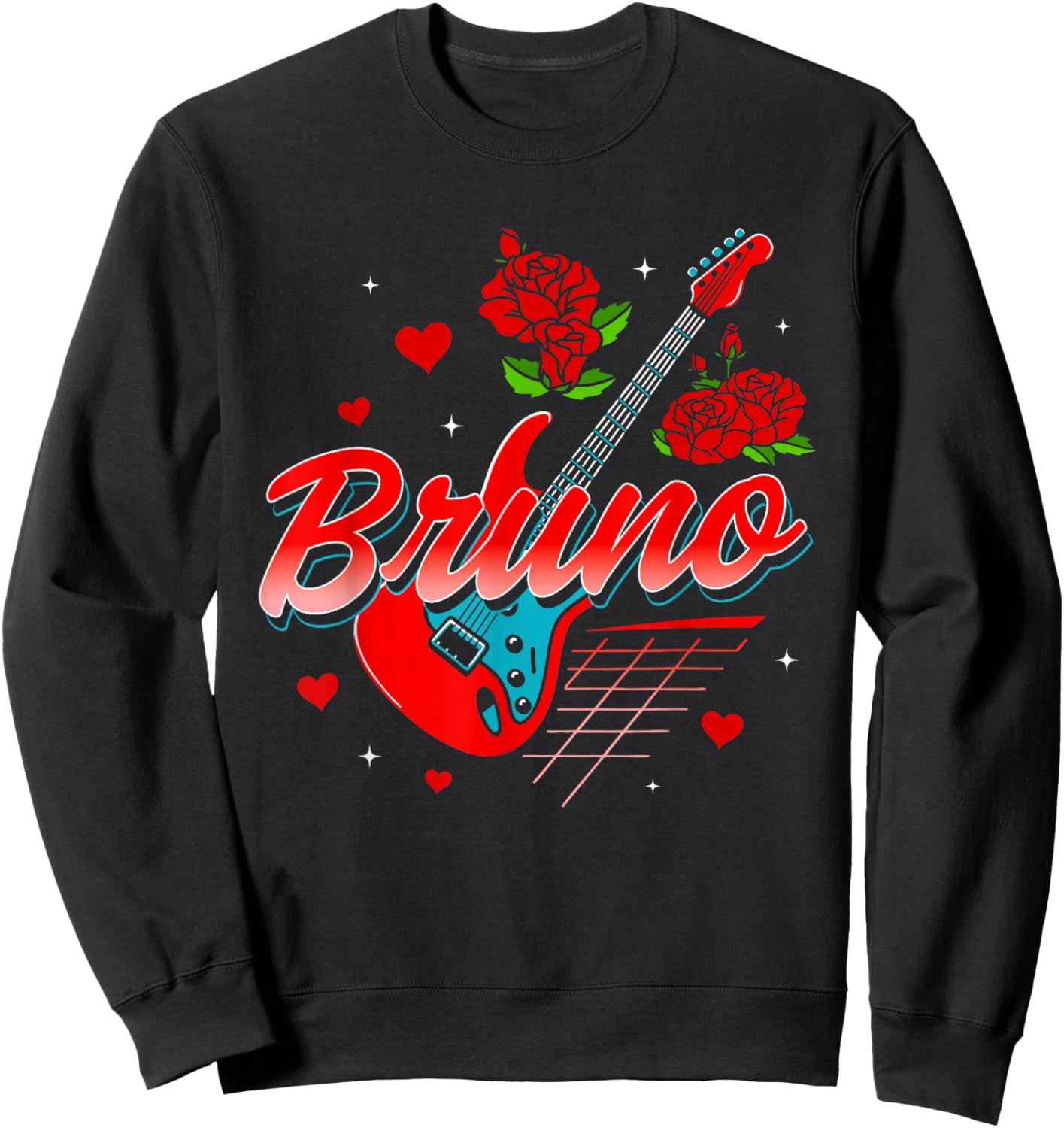 Vintage Bruno Retro Classic Gifts Women Kids Sweatshirt - Sweatshirt | Black