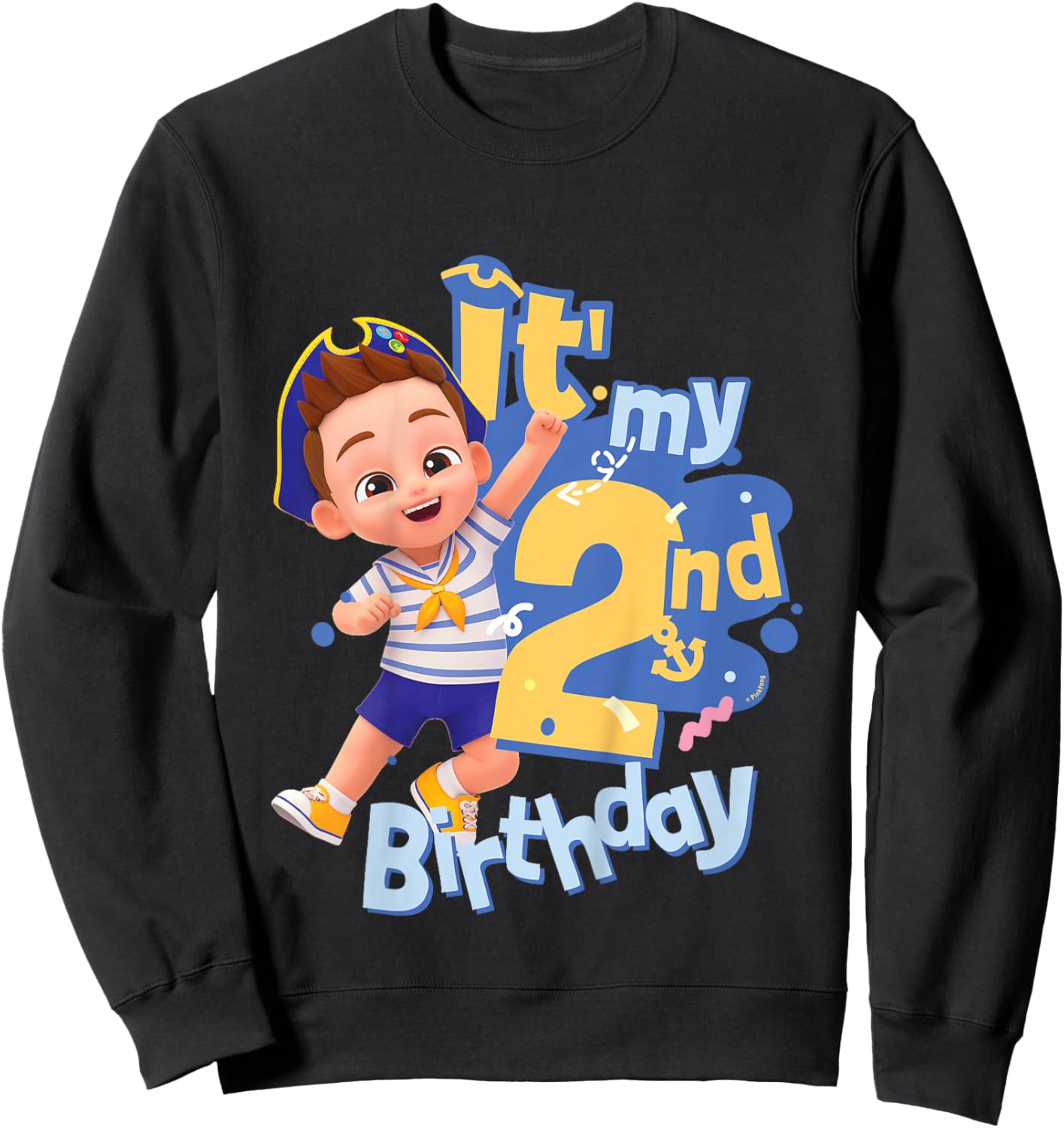 Bebefinn Brody It' My 2nd Birthday Boy Kids Sweatshirt - Sweatshirt | Black