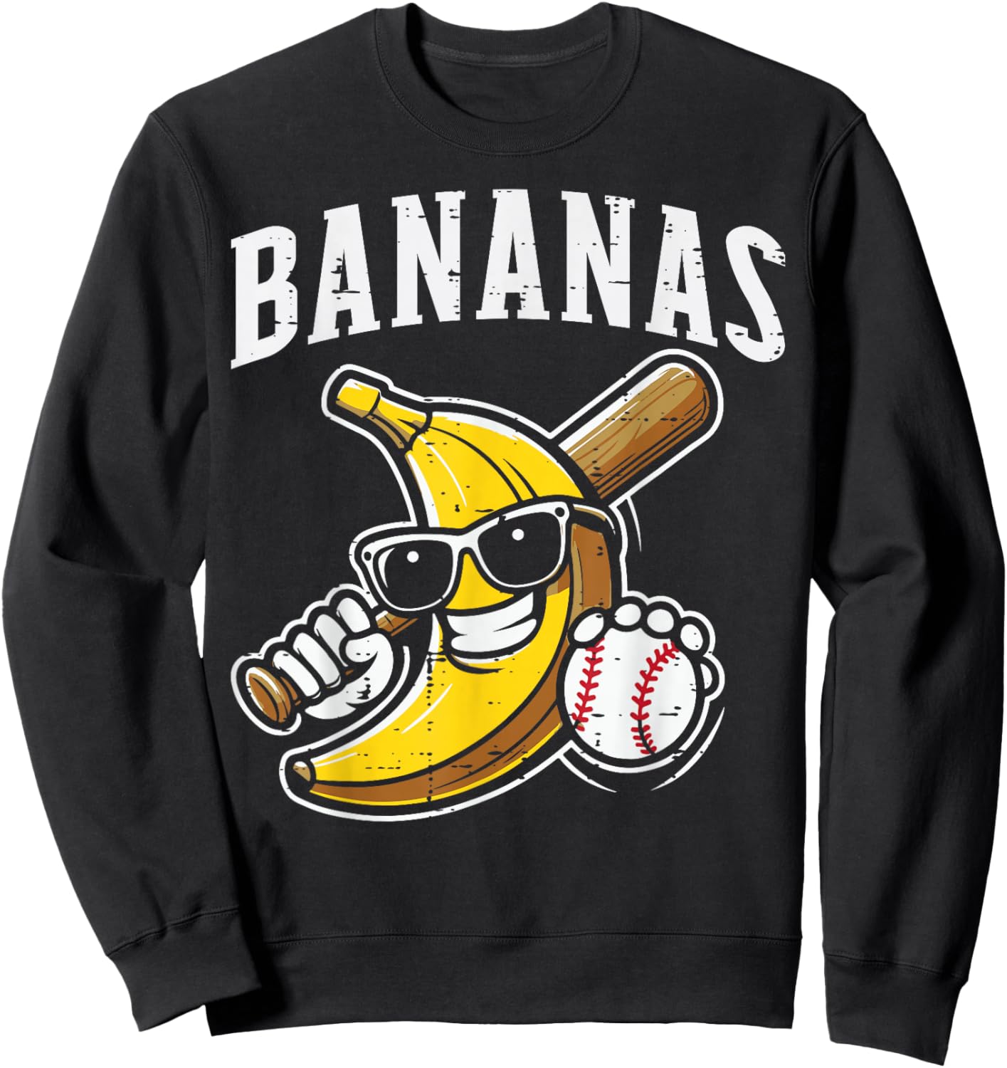 Banana Funny Men Women Kids Youth Boys Women Teen Sweatshirt - Sweatshirt | Black