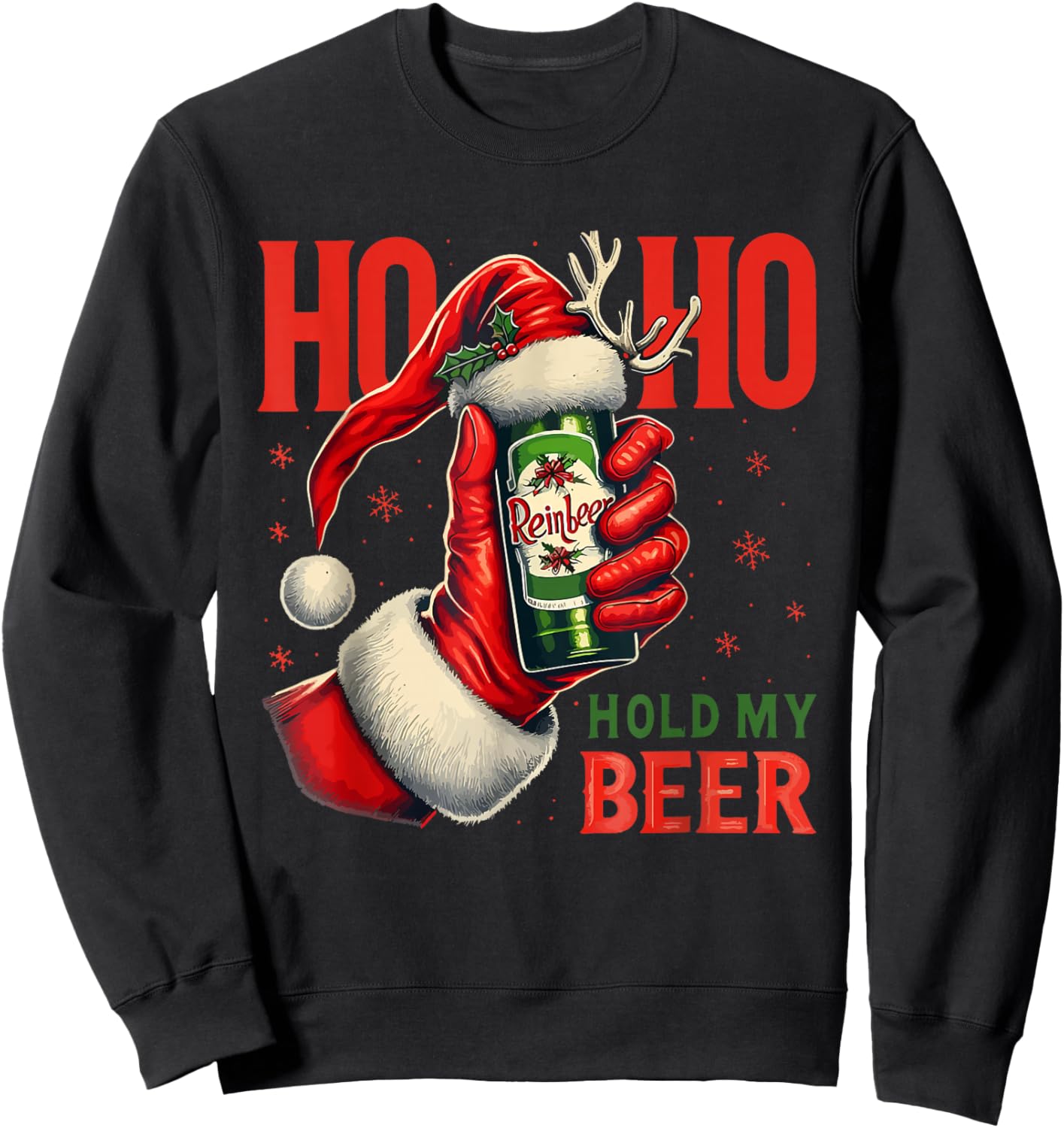Christmas Beer Sweatshirt - Sweatshirt | Black