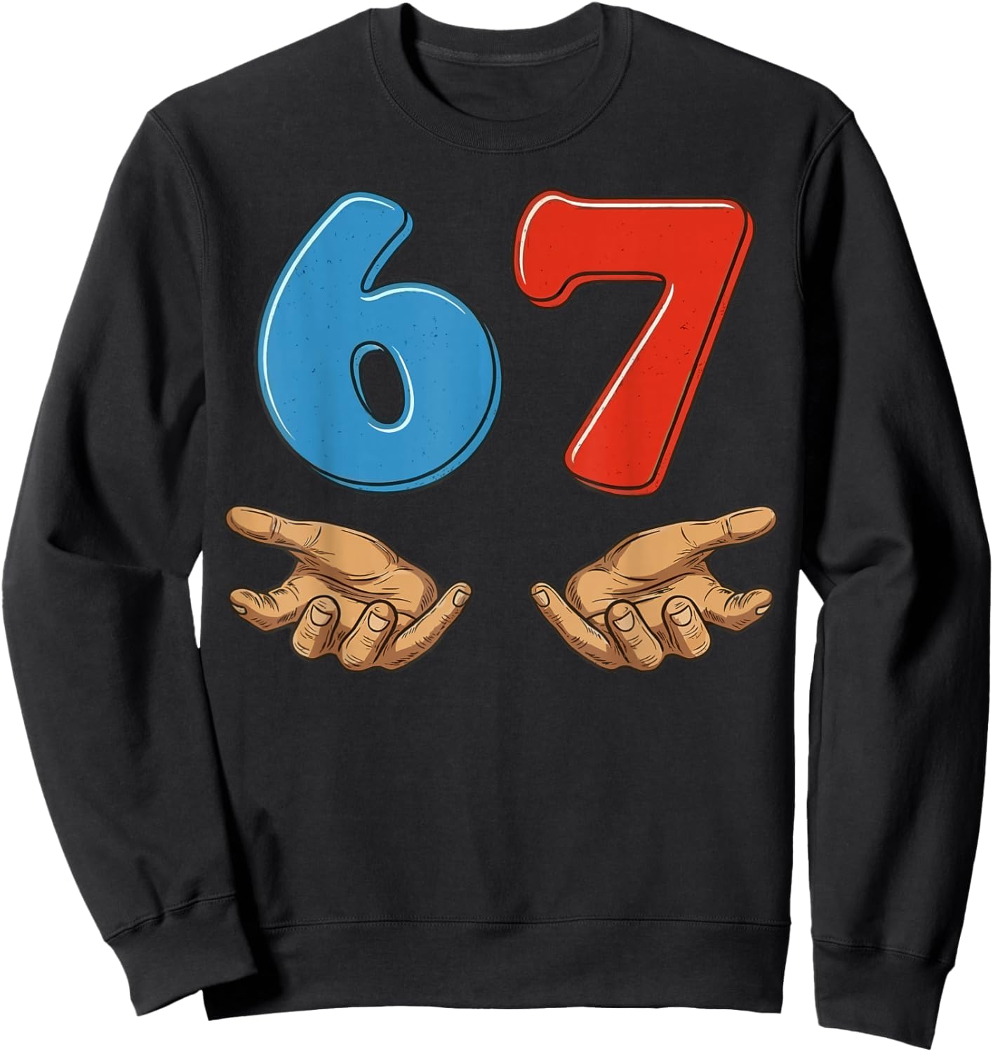 67 Six Seven Sweatshirt - Sweatshirt | Black