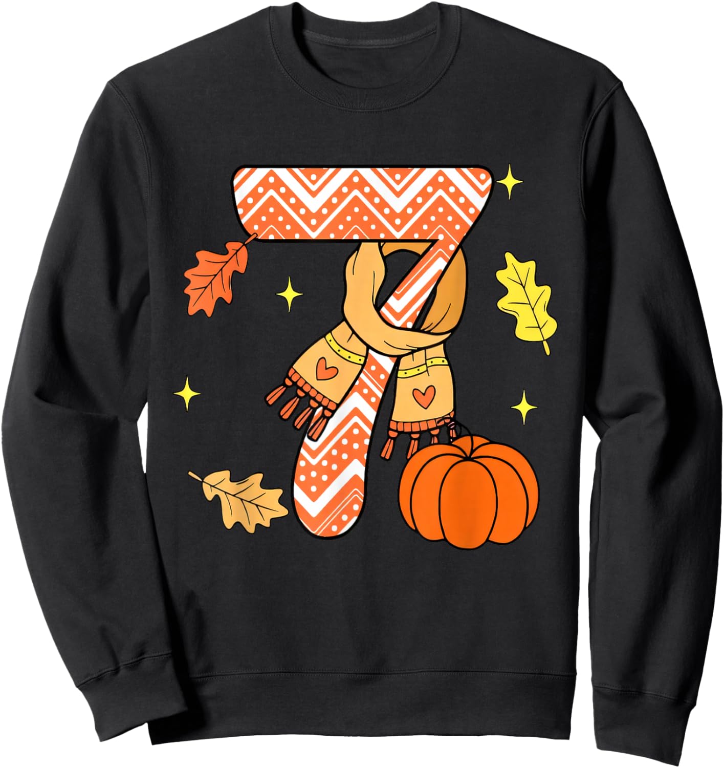 67 Fall Autumn Pumpkin Meme Funny Six Seven Sweatshirt - Sweatshirt | Black
