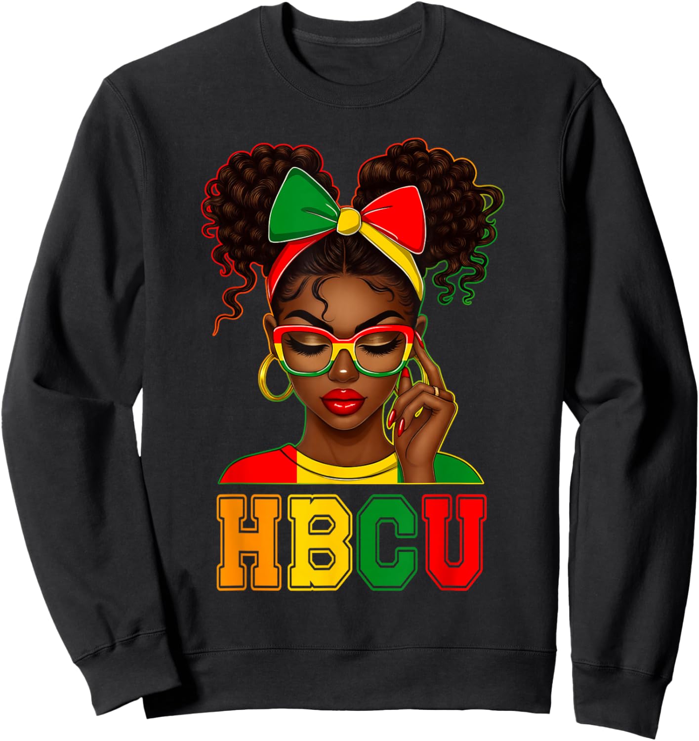 HBCU African American Black Woman University College Sweatshirt - Sweatshirt | Black