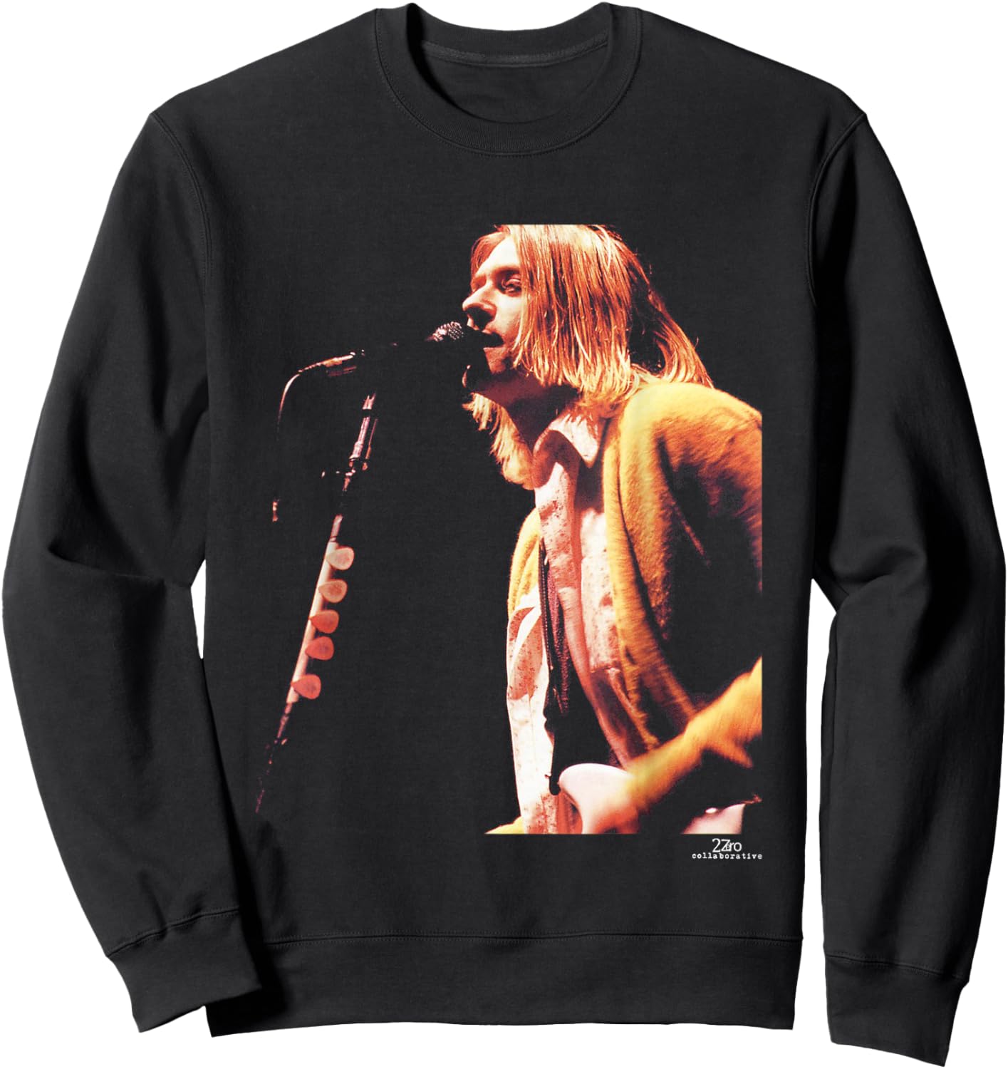 Kurt Cobain Nirvana in Utero Tour by Phil Nicholls Sweatshirt - Sweatshirt | Black