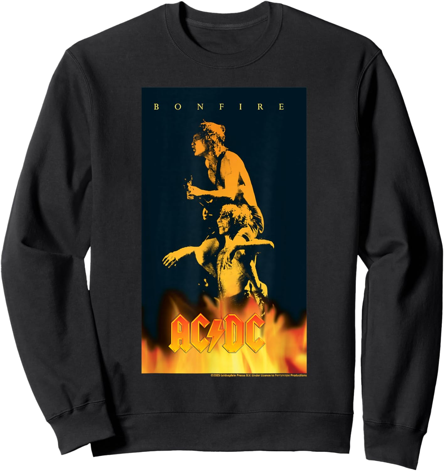 AC/DC Music Band Bonfire Graphic Poster Art Sweatshirt - Sweatshirt | Black