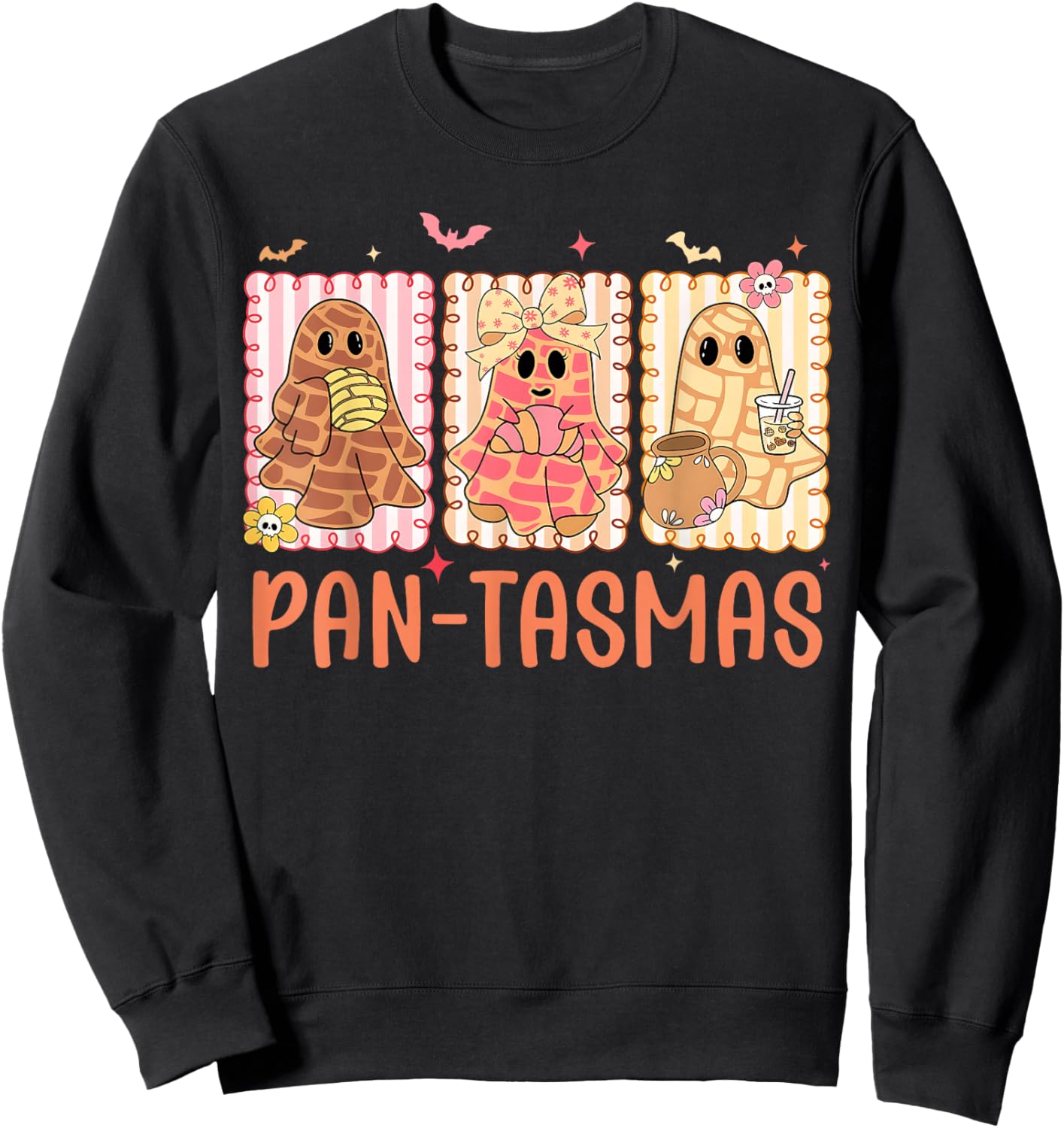 Ghost Halloween Pan Dulce Mexican Pan - Tasmas Pantasmas Sweatshirt - Sweatshirt | Black