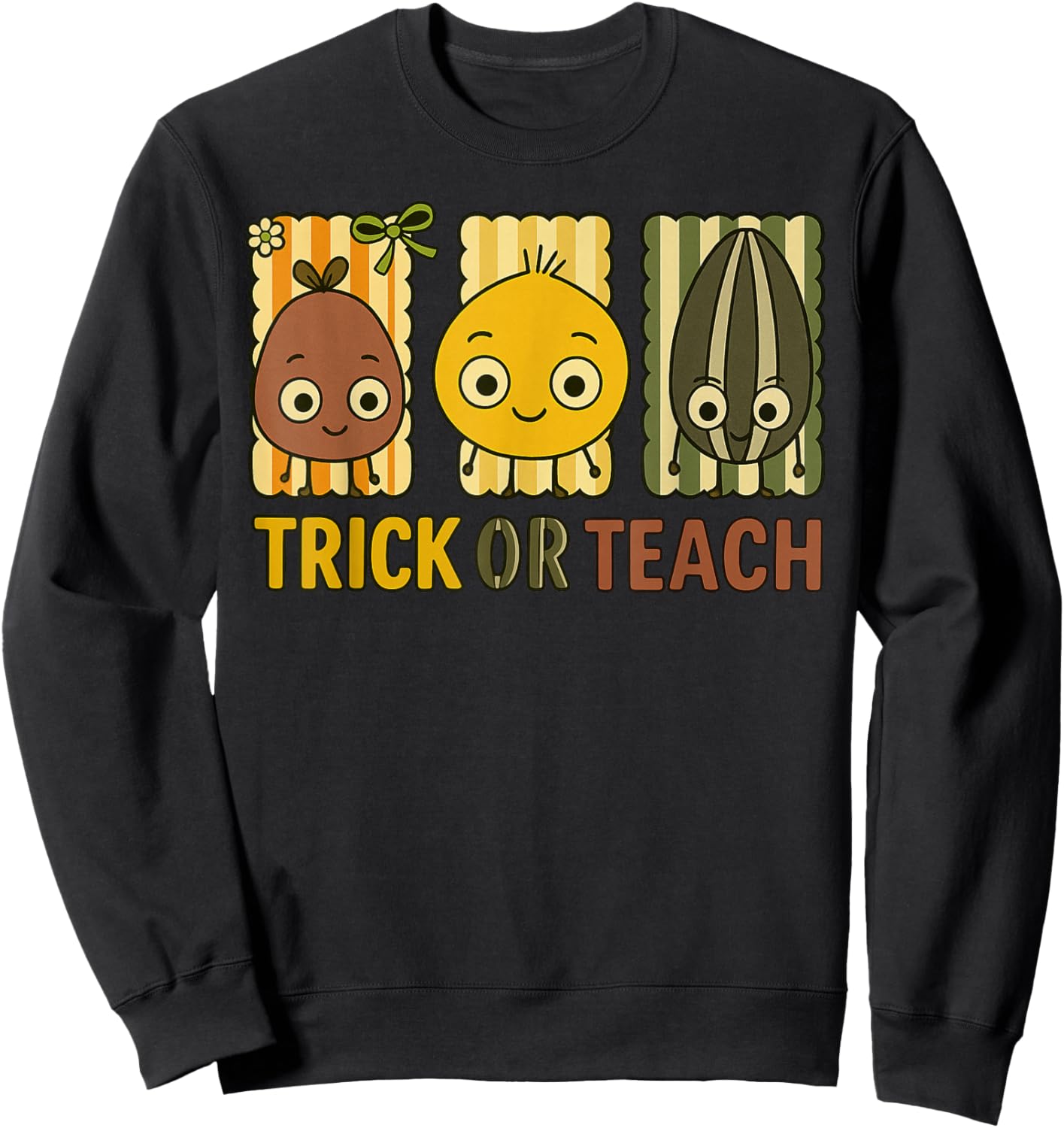 Trick Or Teach, The Bad Seed Halloween Costume Sweatshirt - Sweatshirt | Black
