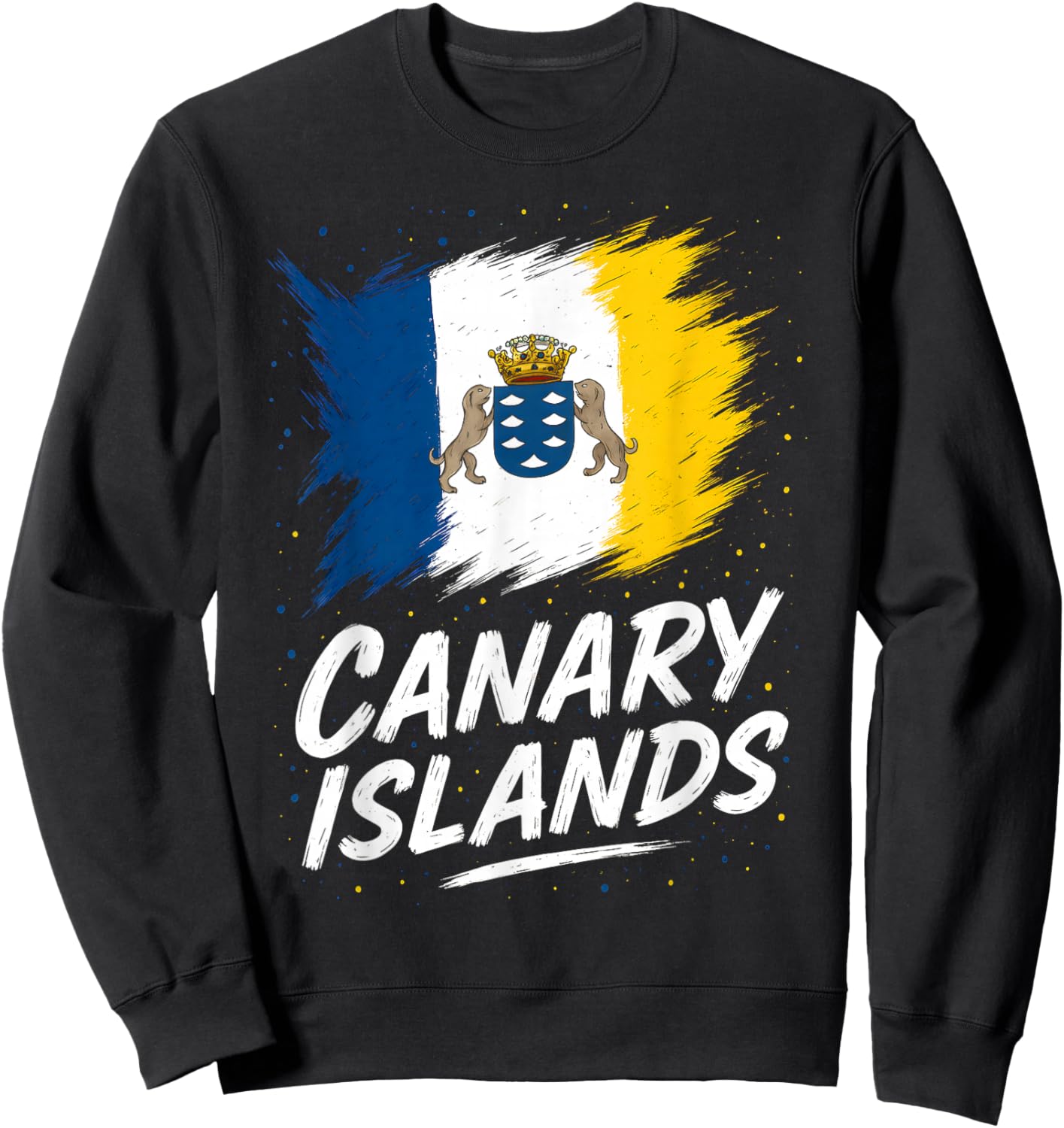 Canary Islands Flag Canarian Pride Sweatshirt - Sweatshirt | Black