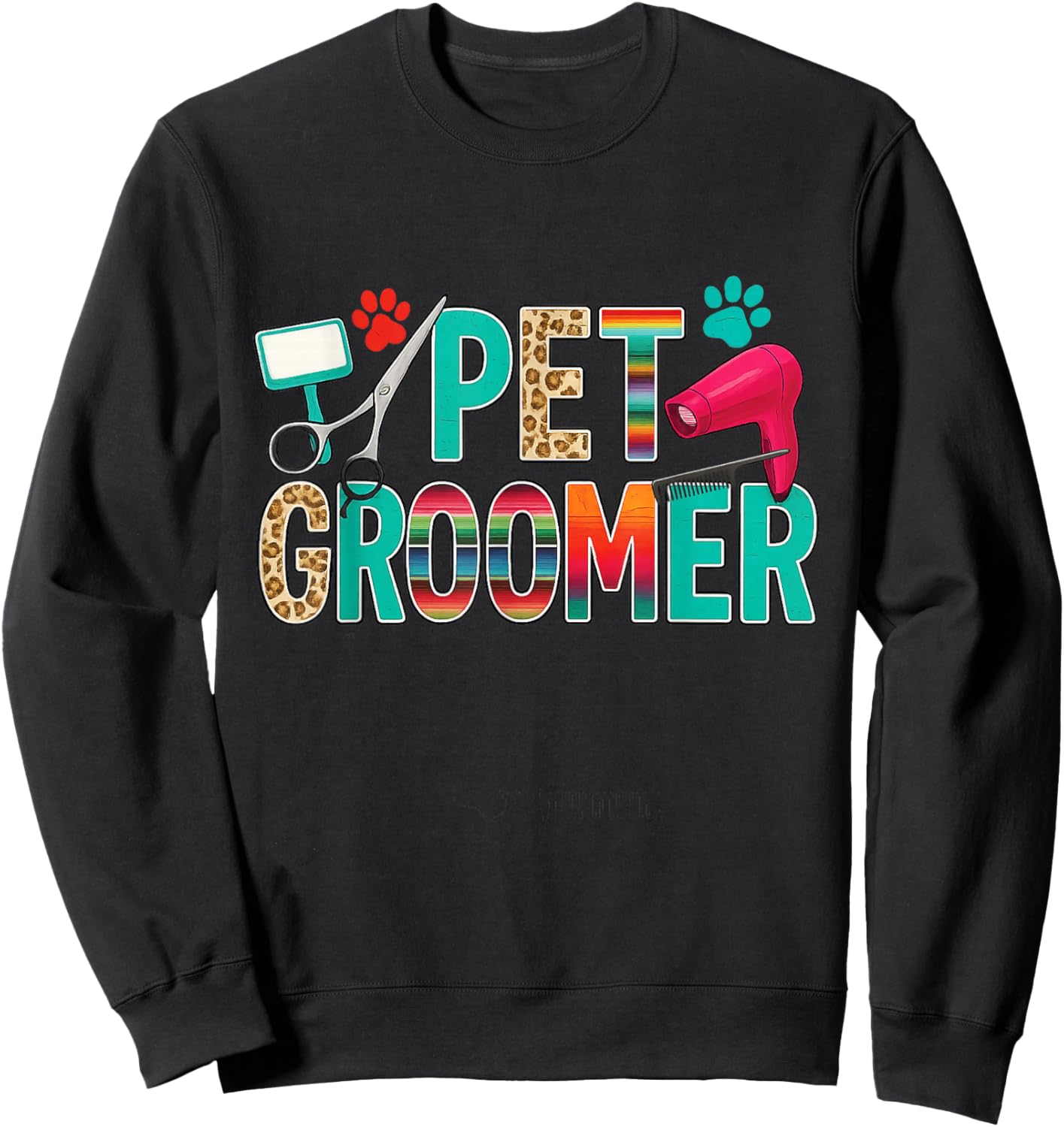 Pet Groomer Dog Groomer Sweatshirt - Sweatshirt | Black