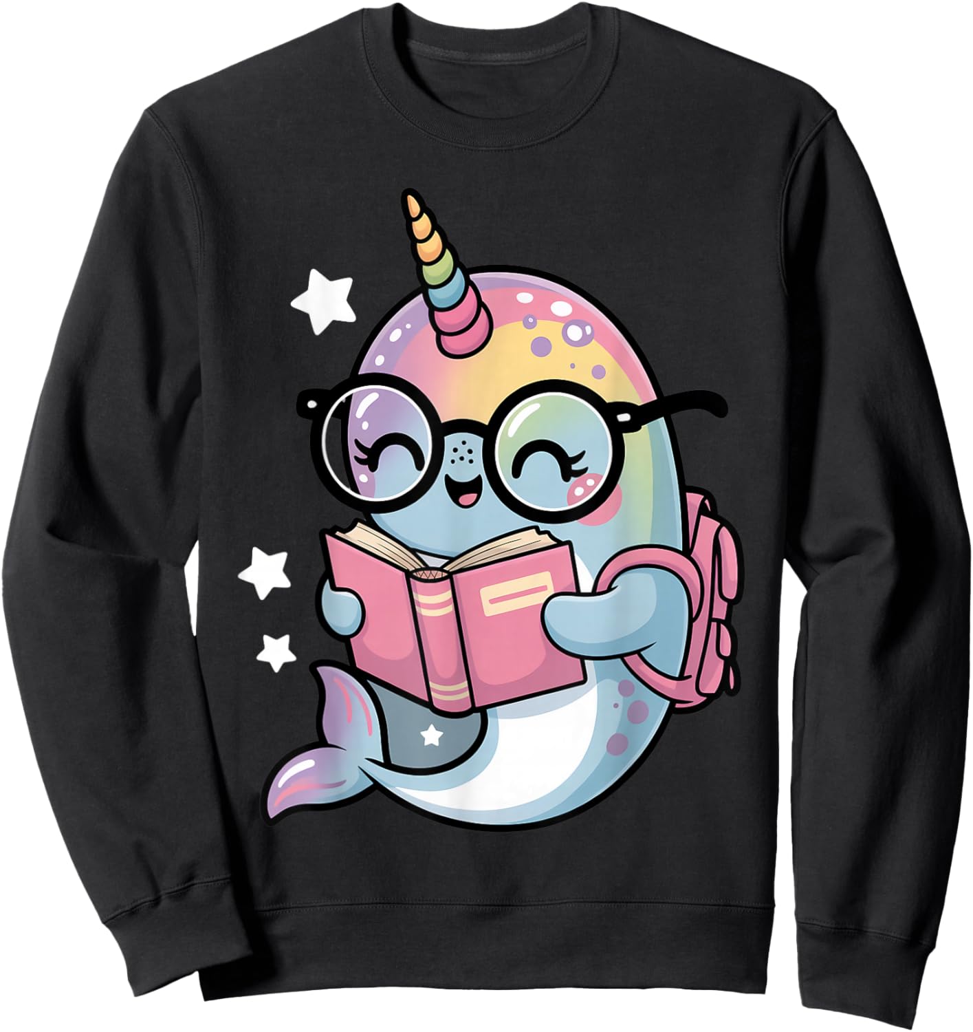 Kawaii Narwhal School Narwhal Costume Sea Unicorns Narwhal Sweatshirt - Sweatshirt | Black
