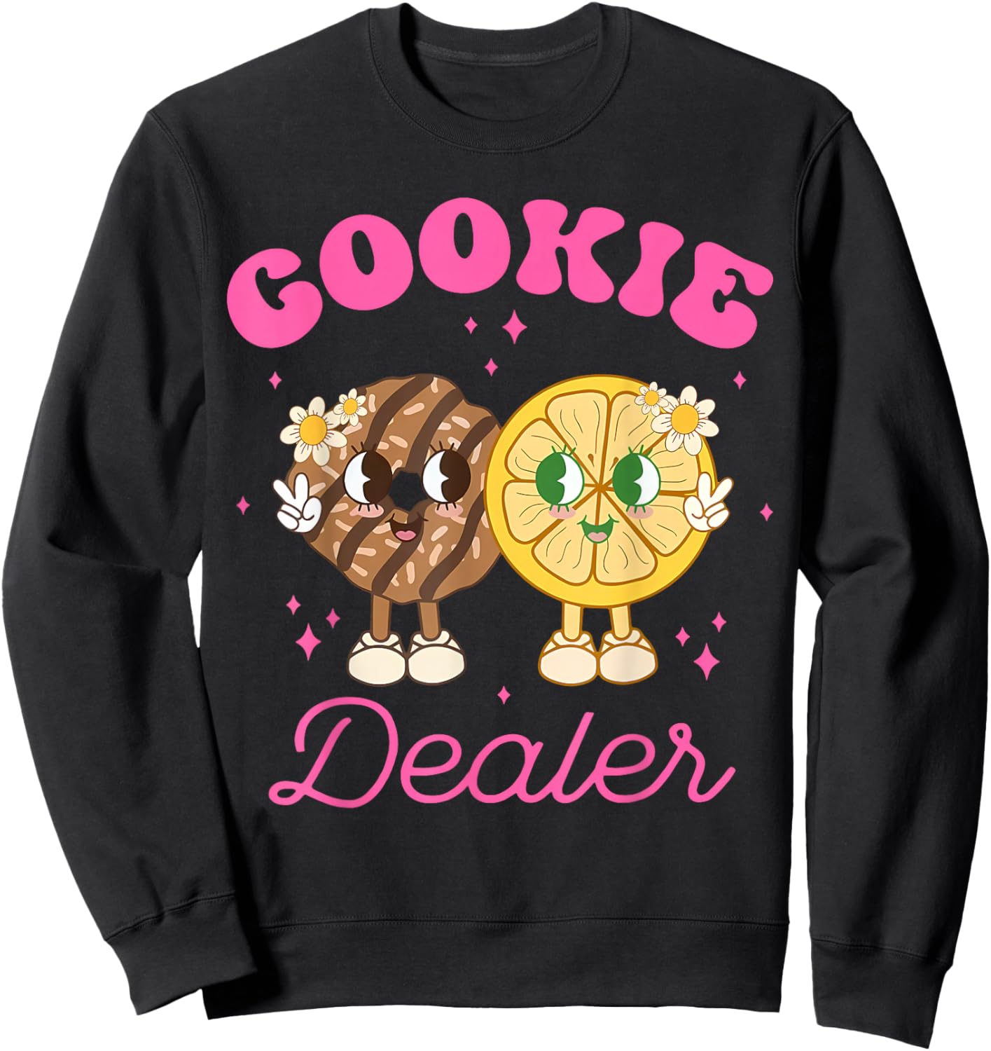 Cute Cookie Dealer Cookie Season Scout Cookie Kids Women Sweatshirt - Sweatshirt | Black