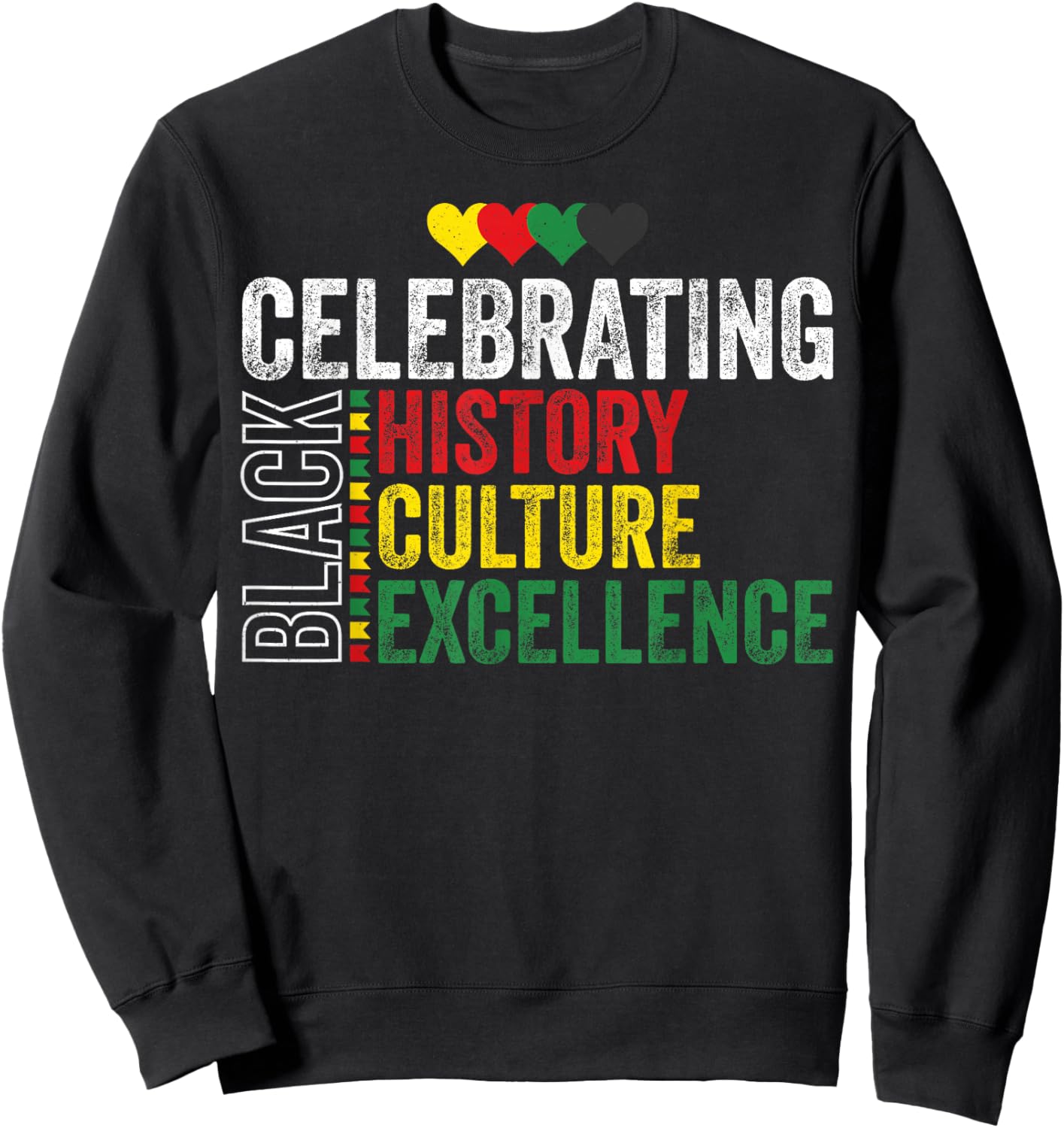Celebrating Black History Month Afro African Men Women Kids Sweatshirt - Sweatshirt | Black