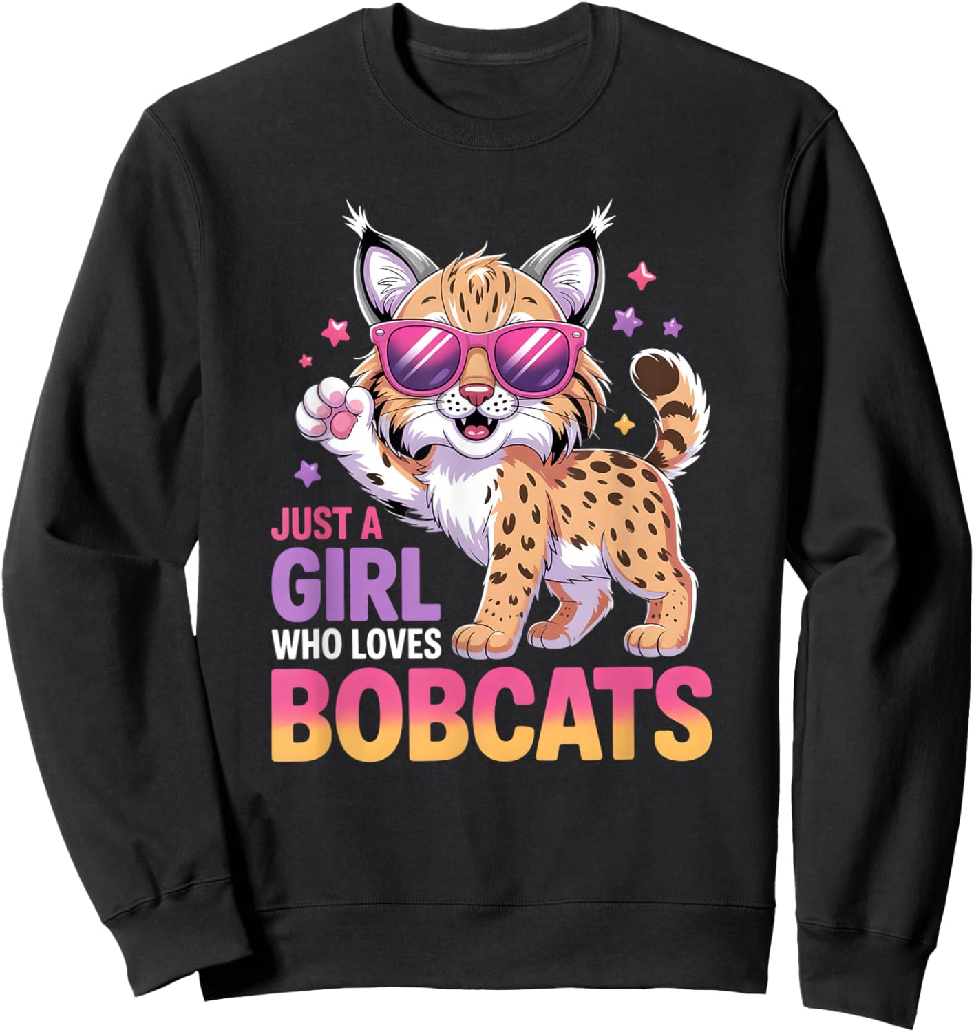 Girls Bobcat Sweatshirt - Sweatshirt | Black