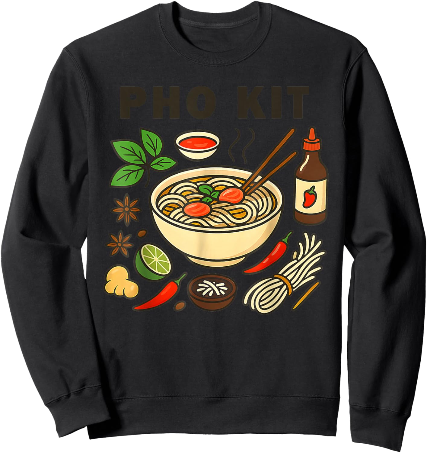 Pho Kit Official Apparel Pho Kit Official Sweatshirt - Sweatshirt | Black