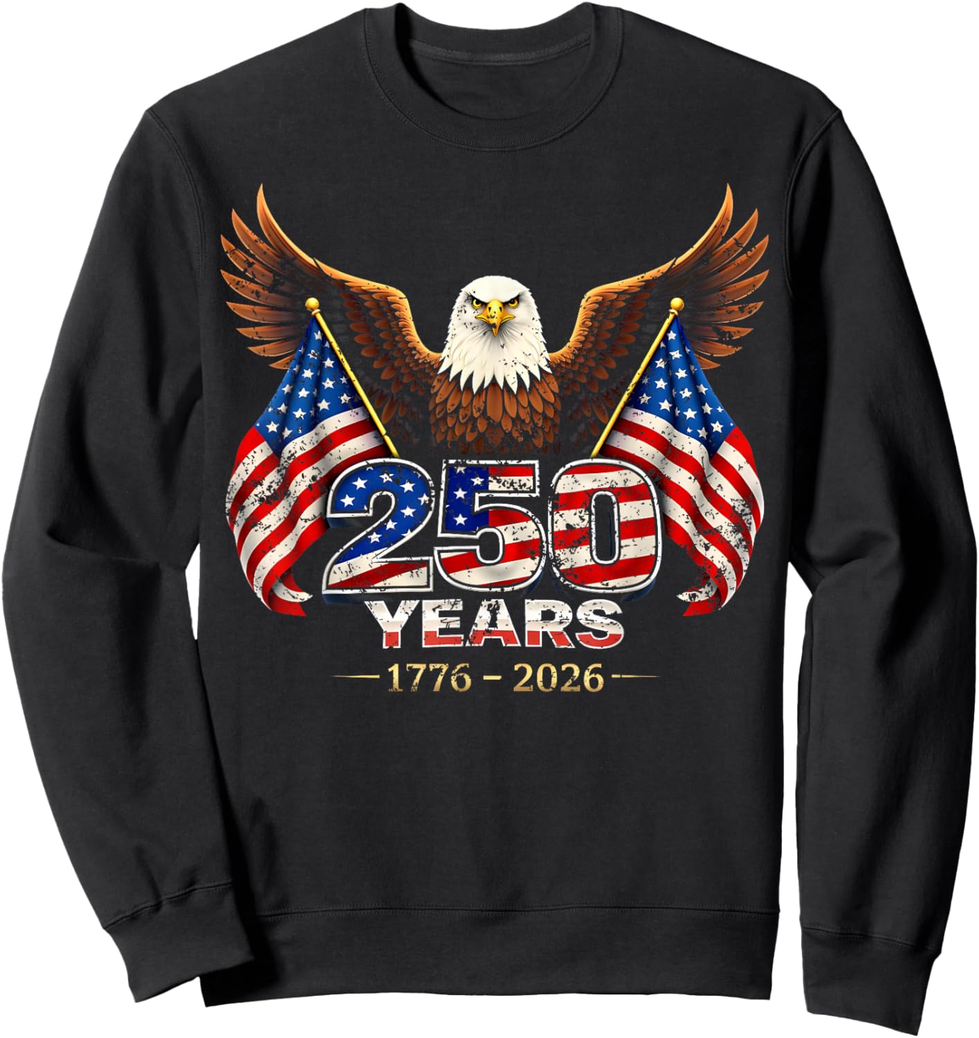 USA 250 Years 250th Anniversary Flag US Gift Women Sweatshirt - Sweatshirt | Black