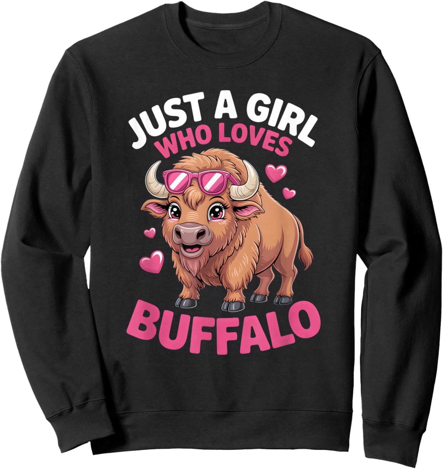 Girls Buffalo Sweatshirt - Sweatshirt | Black