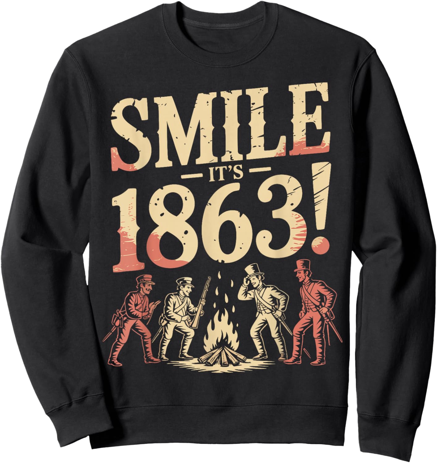 Civil War Reenactor Funny Reenactment Sweatshirt - Sweatshirt | Black