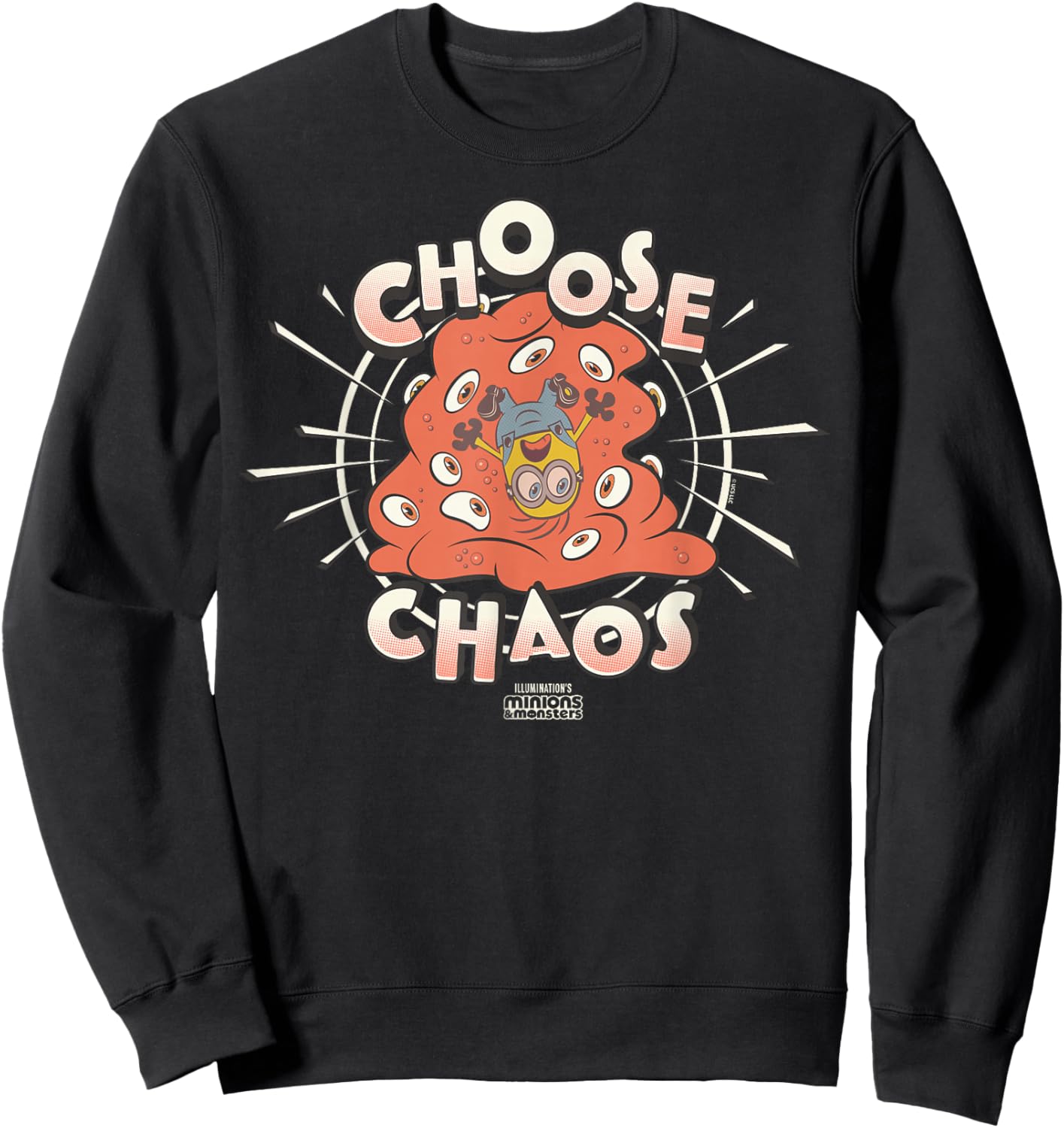 Minions & Monsters Choose Chaos Sweatshirt - Sweatshirt | Black