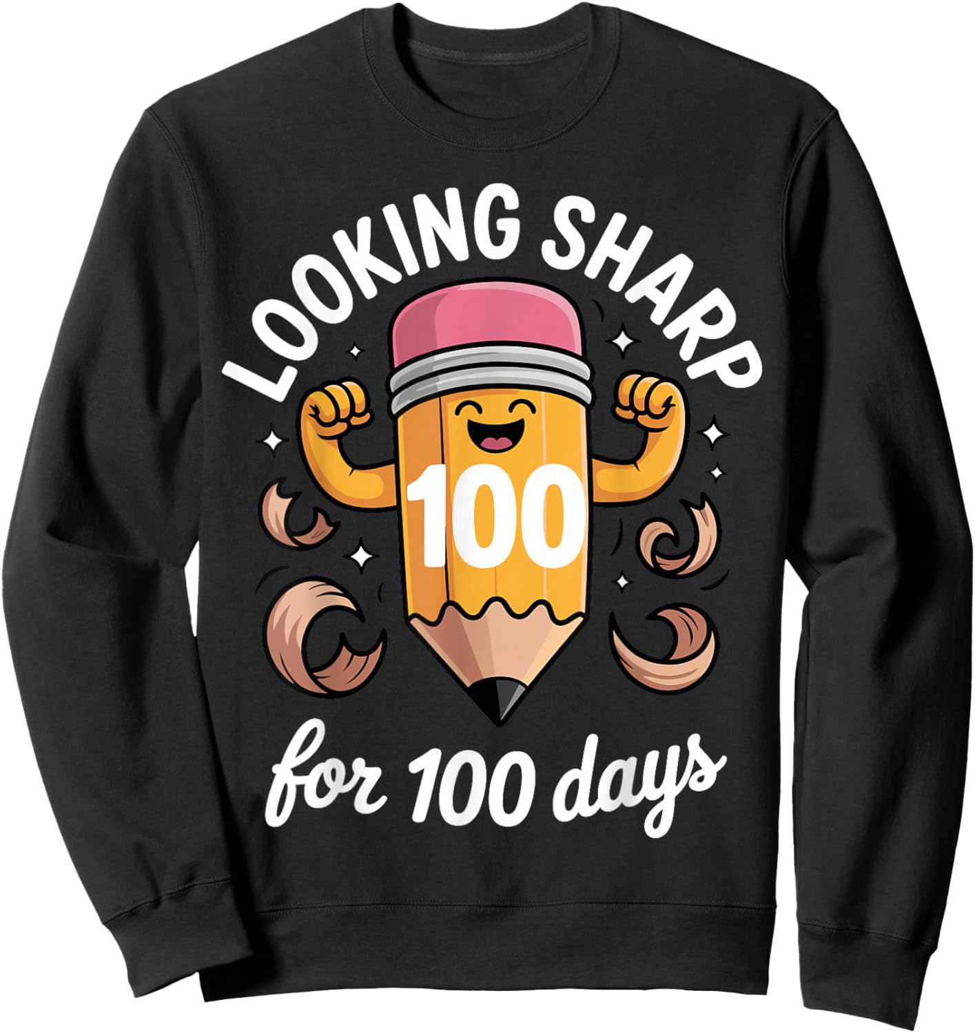 Looking Sharp for 100 Days of School Sweatshirt - Sweatshirt | Black
