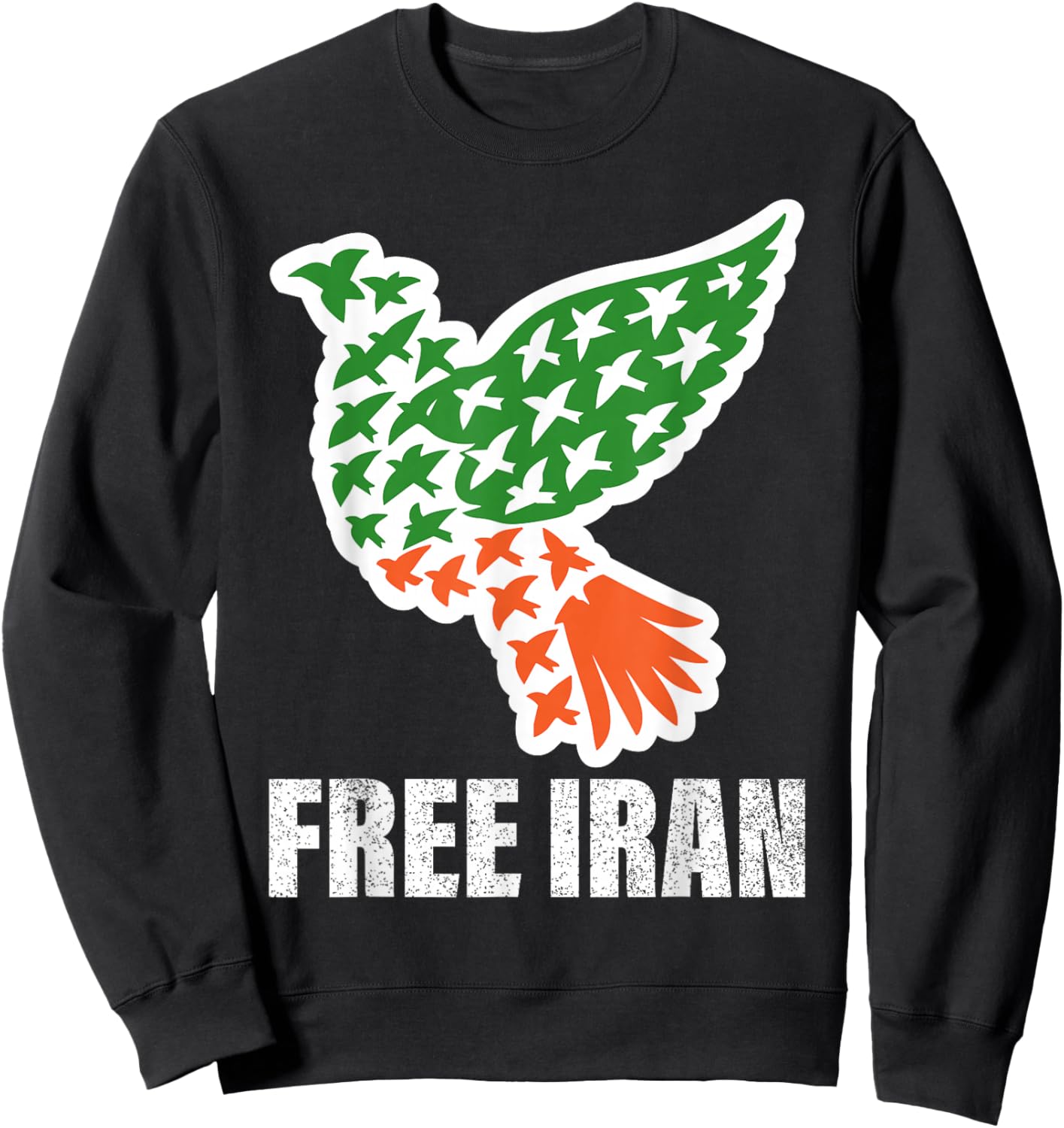 Free Iran One Iran for All Persian Pride Iranian Freedom Sweatshirt - Sweatshirt | Black