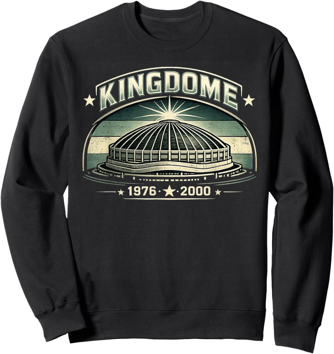 Kingdom Seattle 1976–2000 Retro Illustration Sweatshirt - Sweatshirt | Black