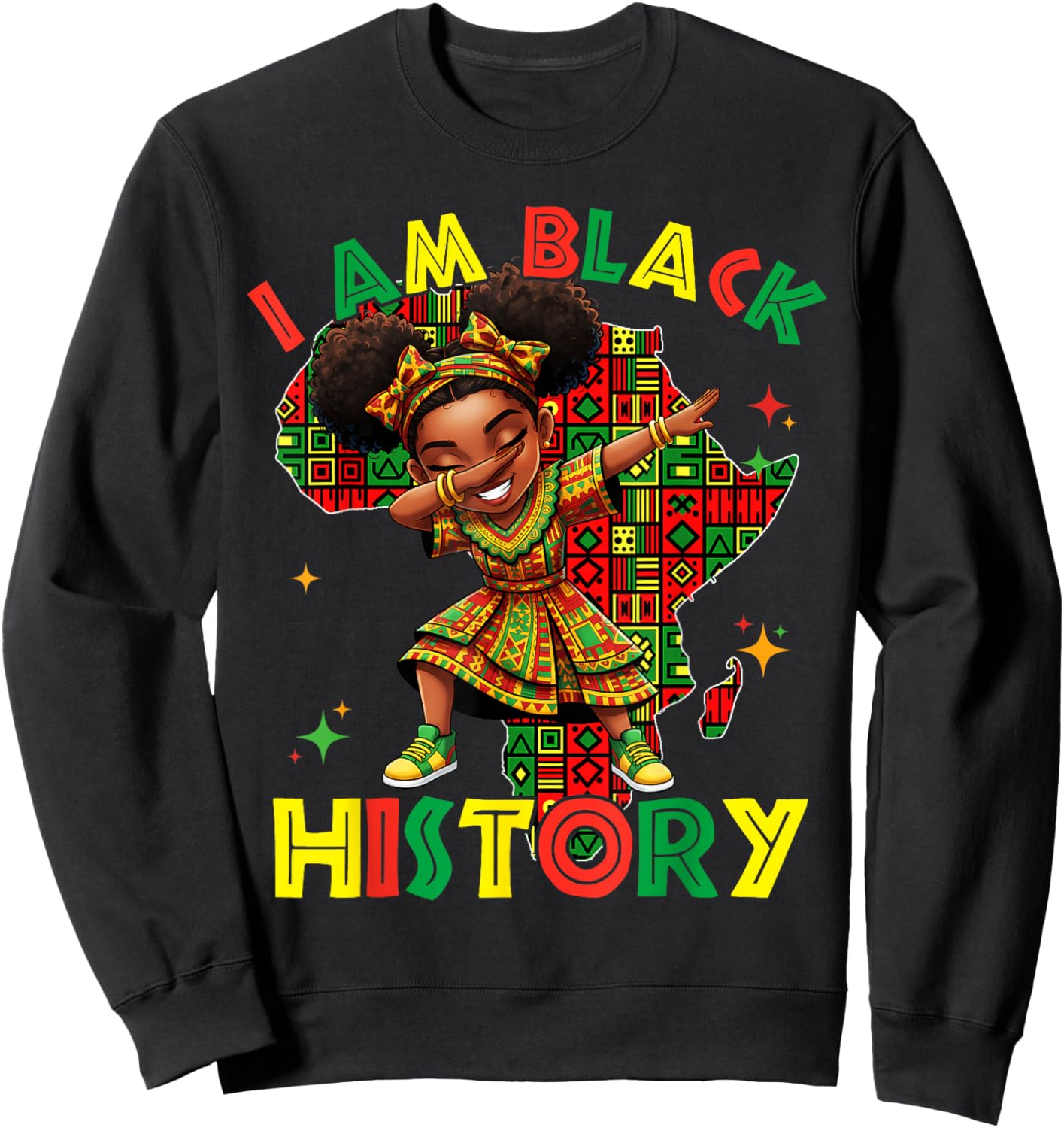 I'm Black History Month Shirt Girls Kids African American Sweatshirt - Sweatshirt | Black