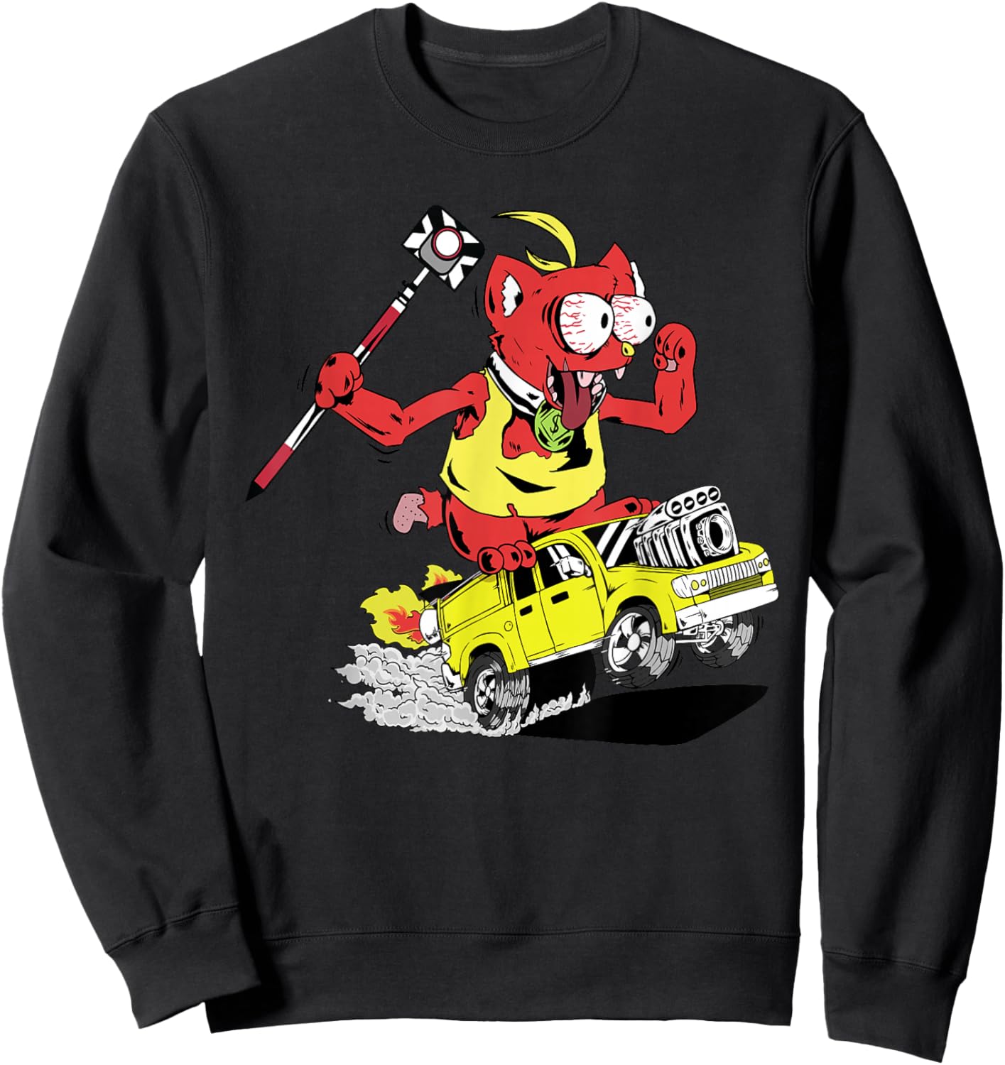 Survey Cat Sweatshirt - Sweatshirt | Black