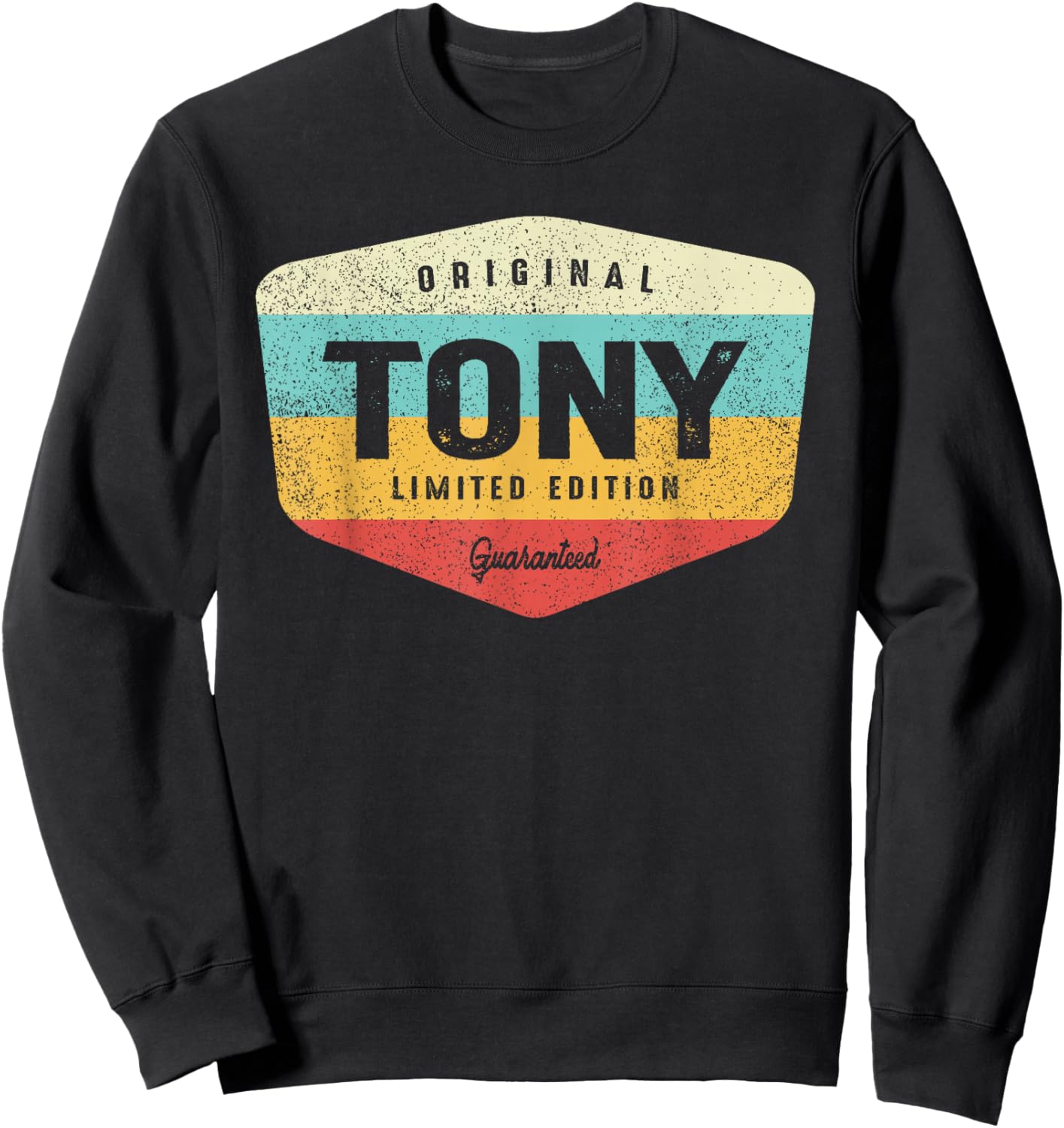 Tony Personalized Name - Tony Sweatshirt - Sweatshirt | Black