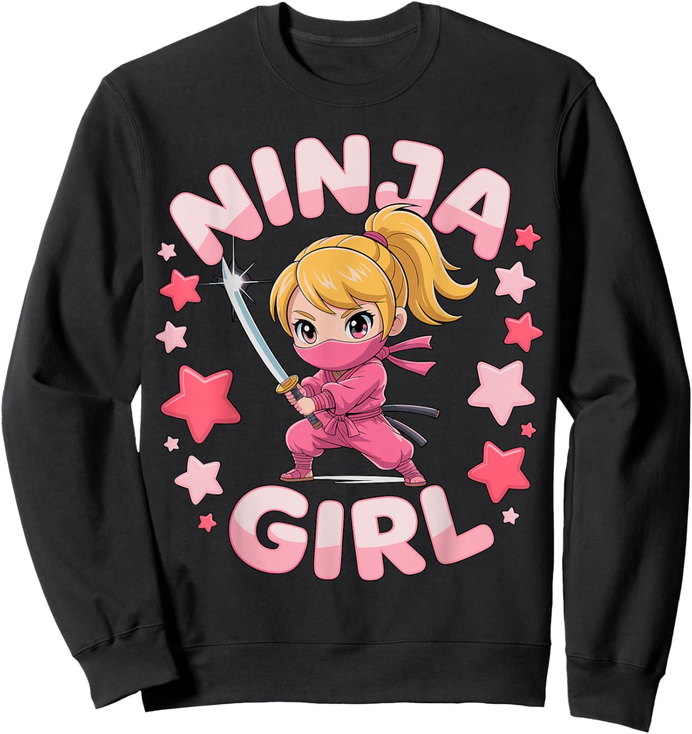 Ninja Girl Sweatshirt - Sweatshirt | Black