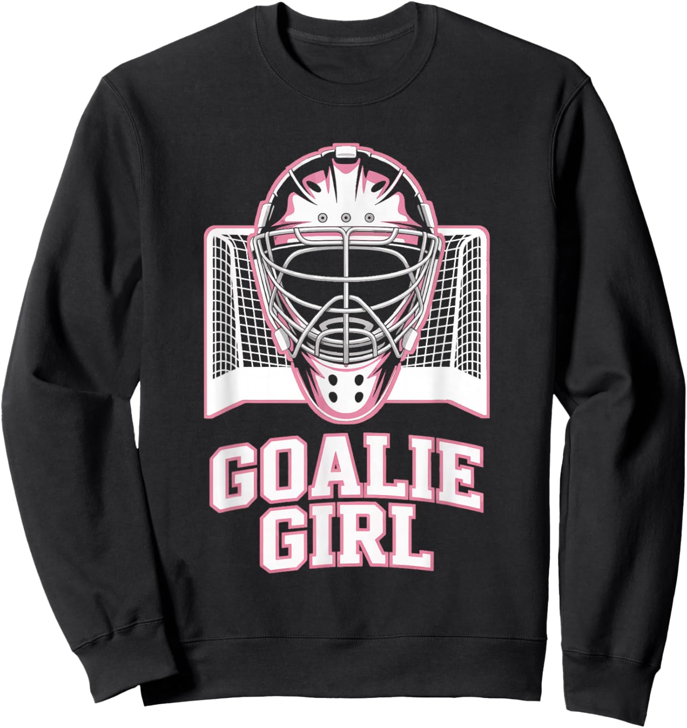 Hockey Goalie Girl Goalkeeper Female Field Hockey Player Sweatshirt - Sweatshirt | Black