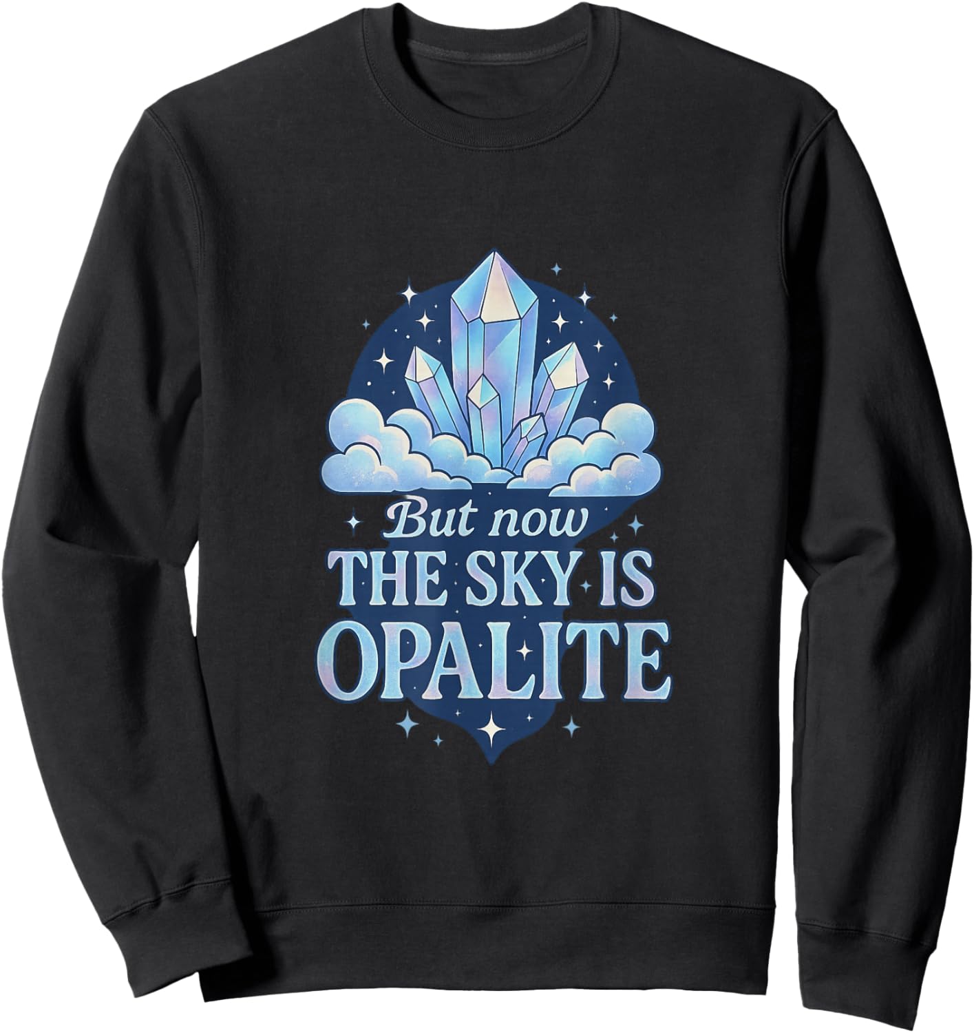 Opalite Crystal Sweatshirt - Sweatshirt | Black