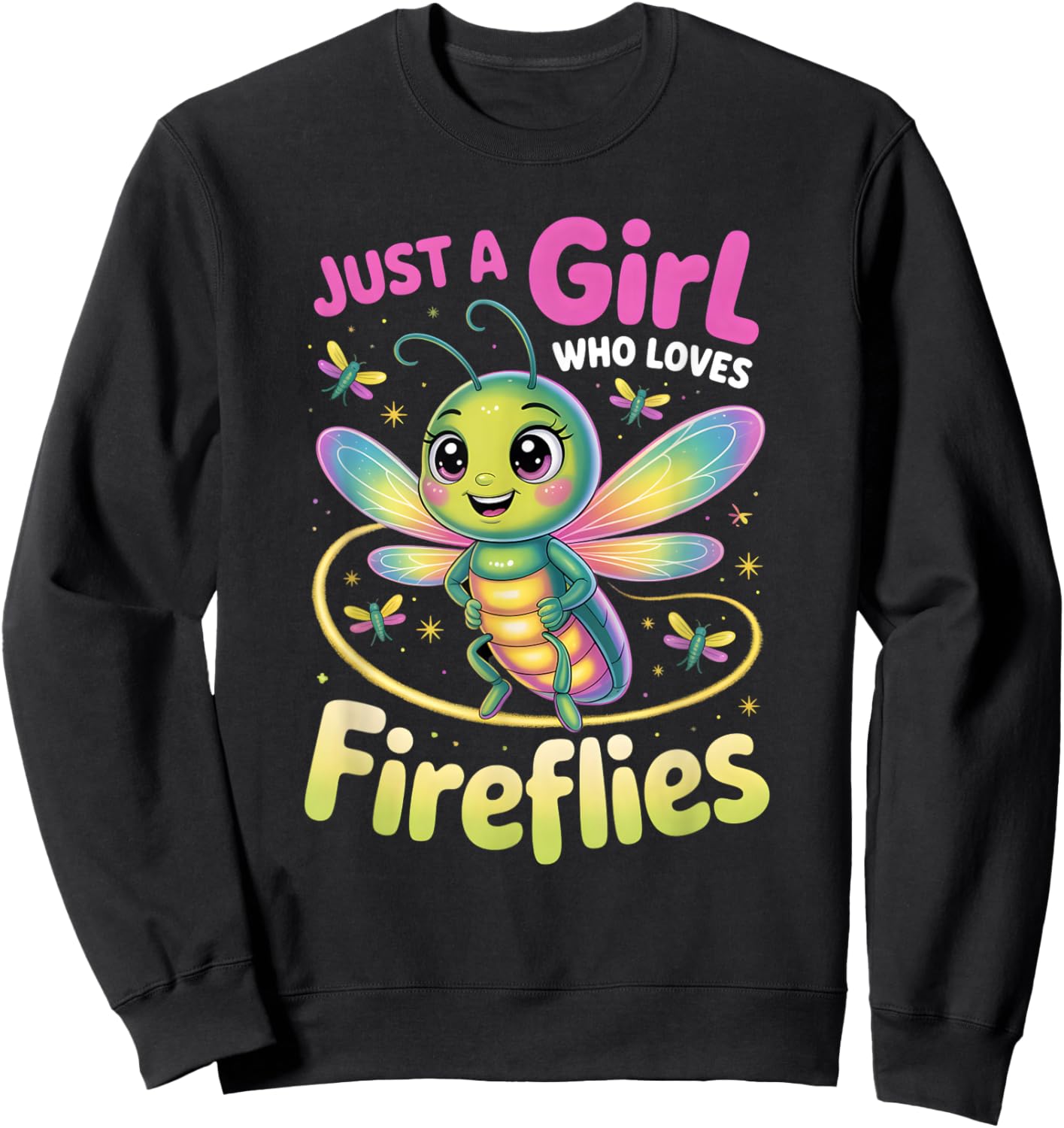 Girls Firefly Sweatshirt - Sweatshirt | Black