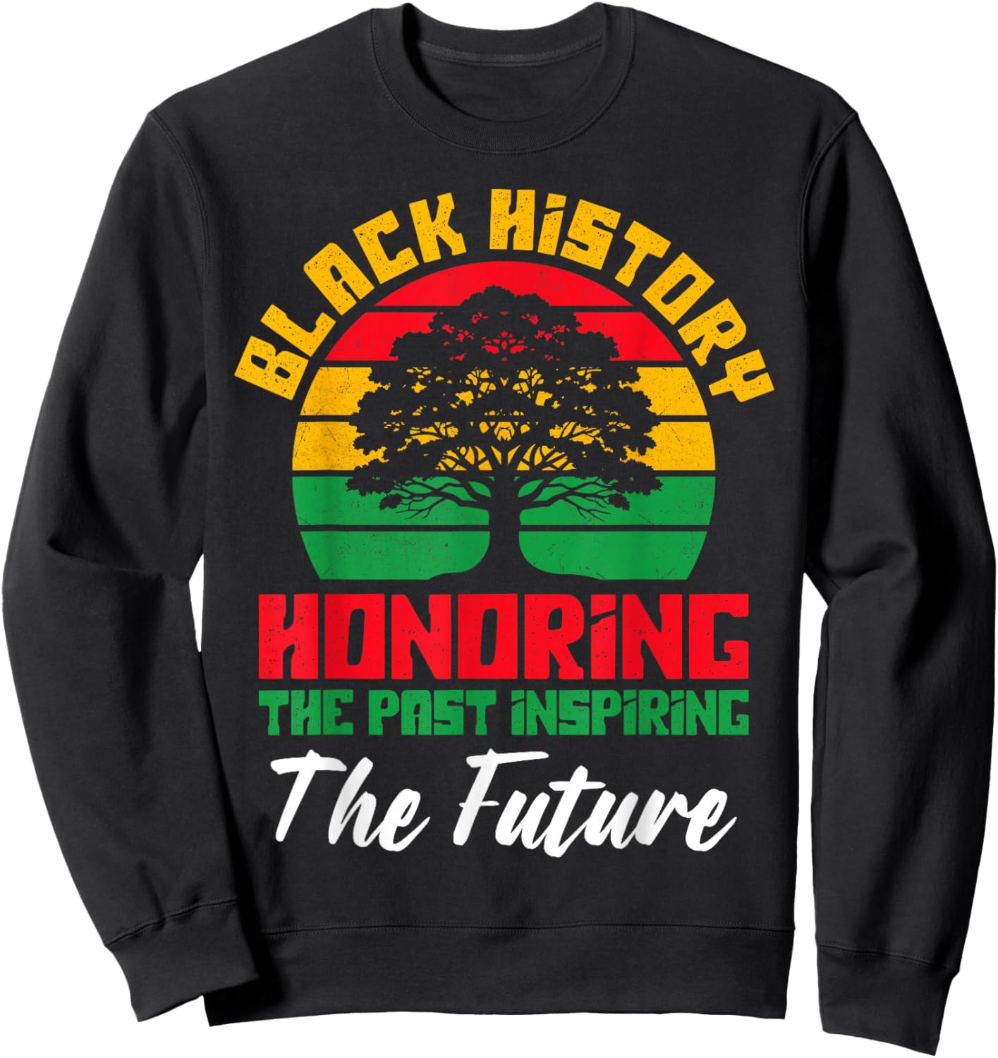 Honoring Past Inspiring Future Black History Month Men Kid Sweatshirt - Sweatshirt | Black