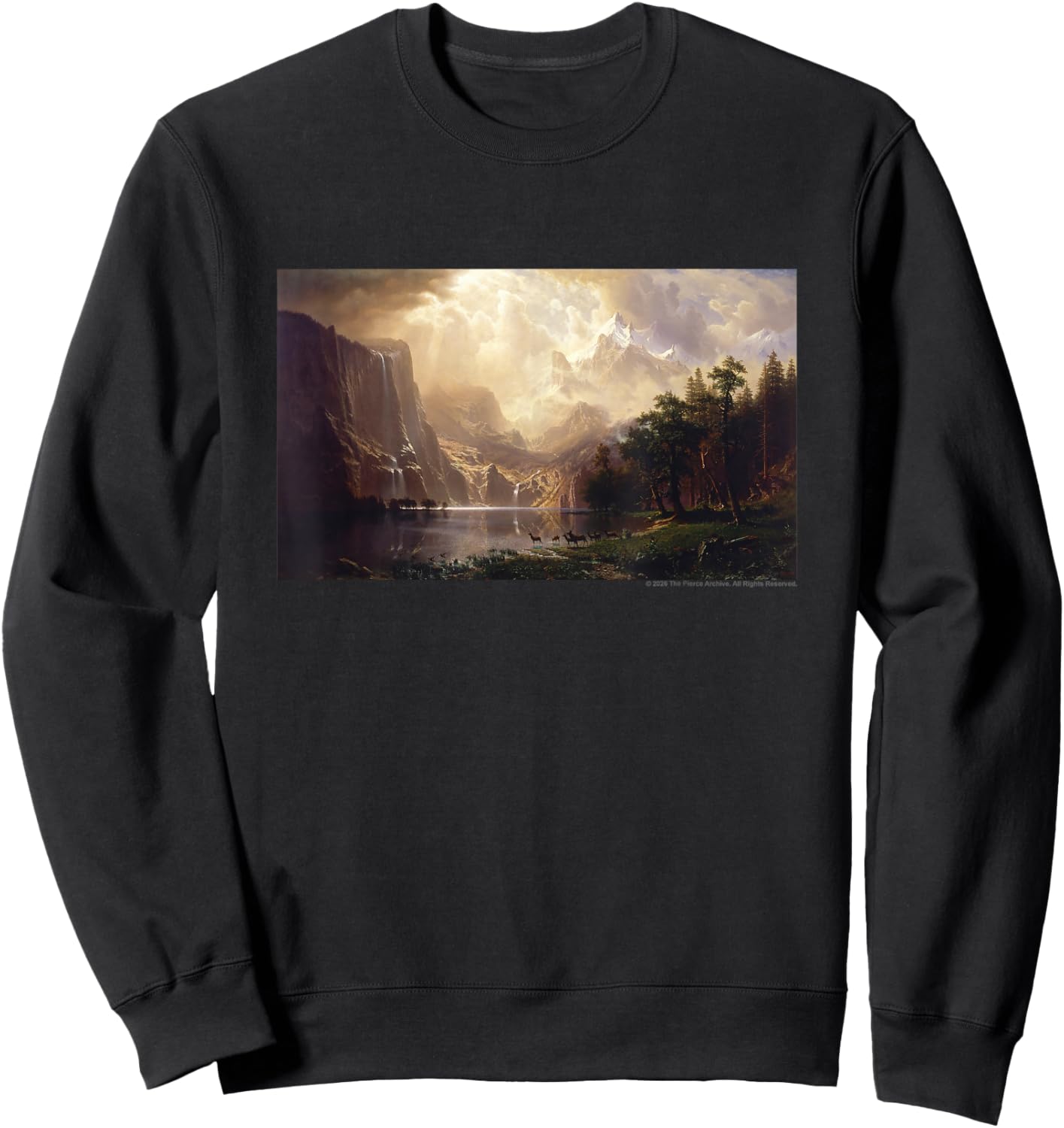 Albert Bierstadt Among The Sierra Nevada, California Sweatshirt - Sweatshirt | Black